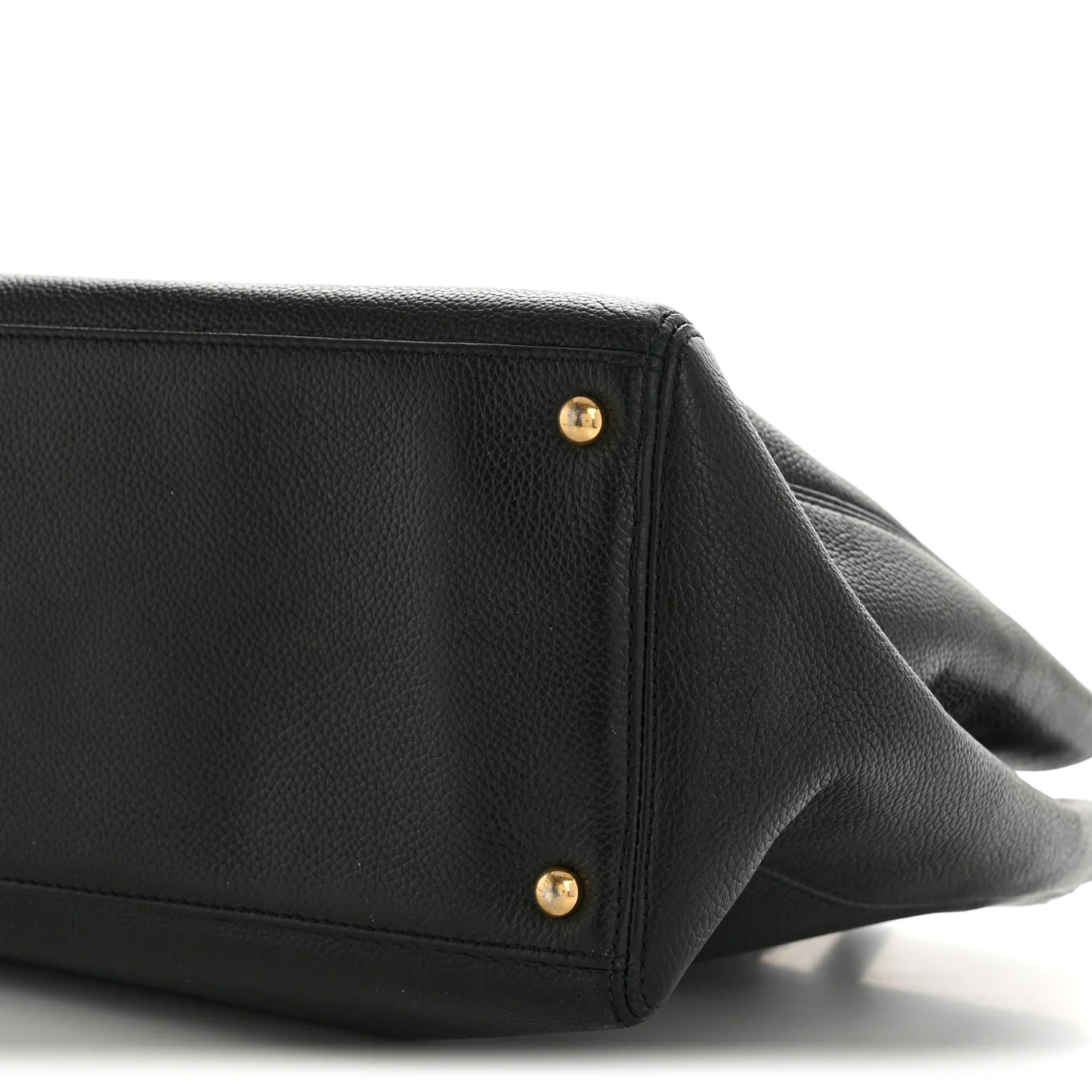 Calfskin Cerf Executive Shopper Tote Black - Image 12