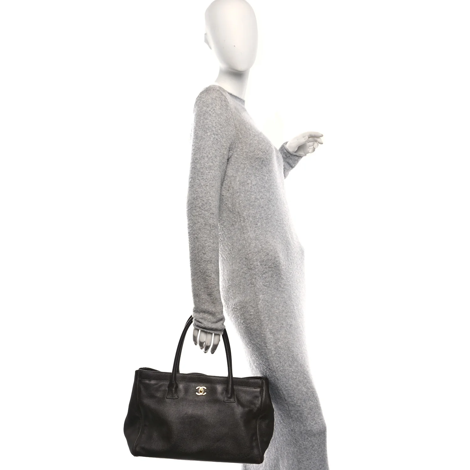 Calfskin Cerf Executive Shopper Tote Brown - Image 2