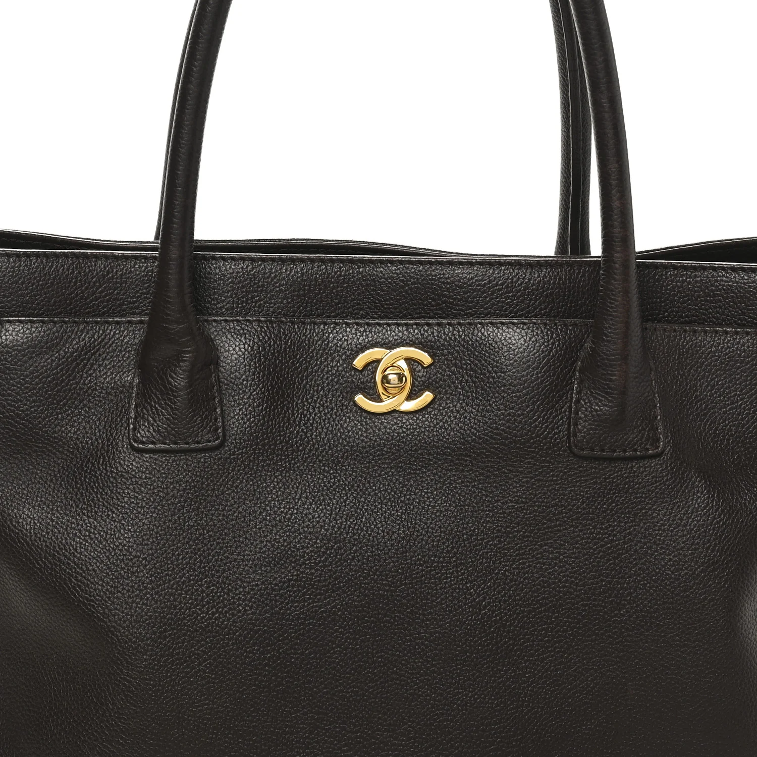 Calfskin Cerf Executive Shopper Tote Brown - Image 9