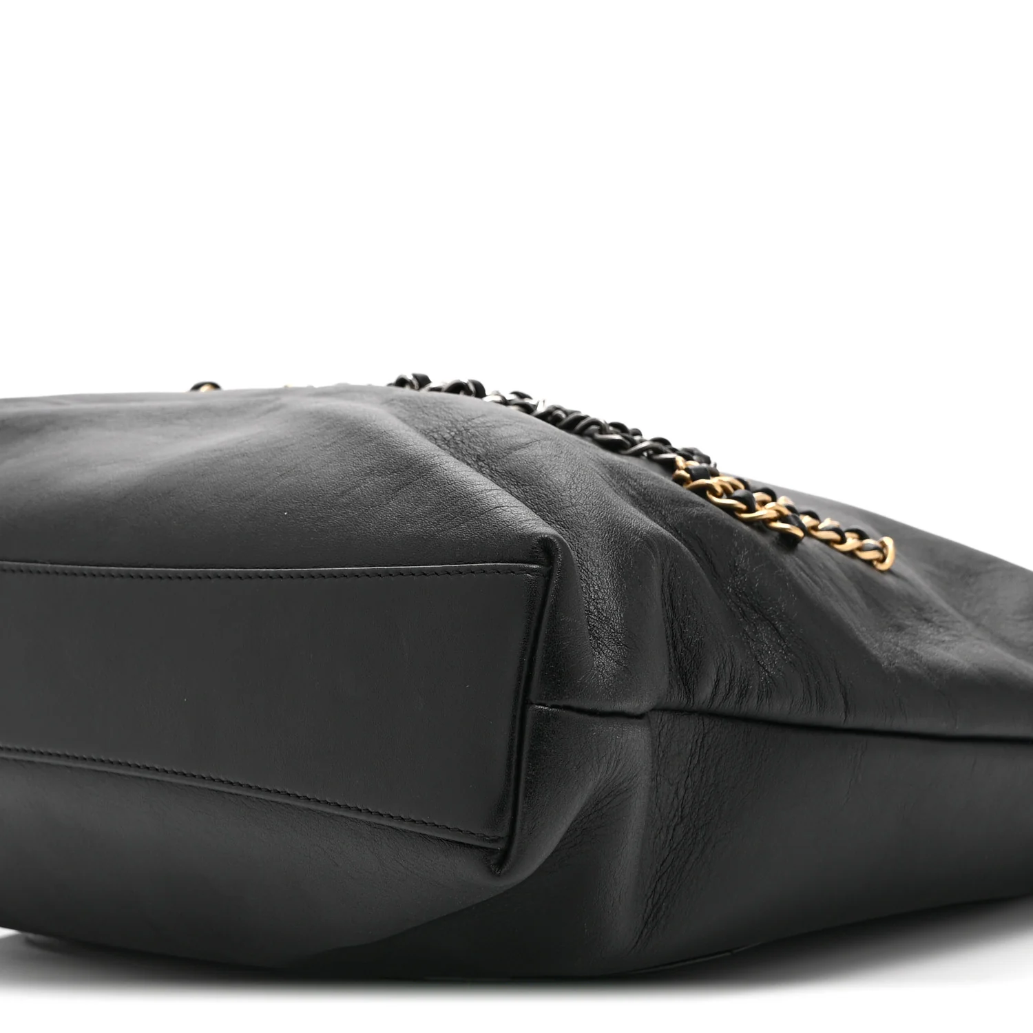 Calfskin Chain 20s Signature Tote Black - Image 10