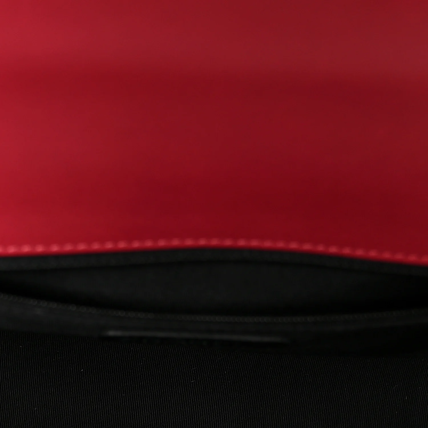 Calfskin Chevron Quilted Large Chain Boy Flap Red - Image 5