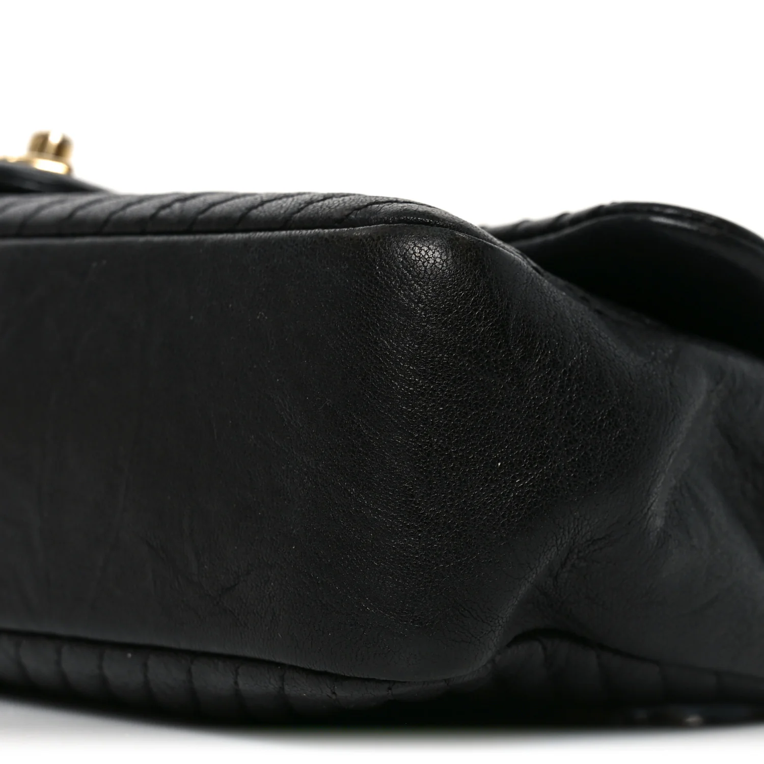 Calfskin Chevron Quilted Medium Surpique Flap Black - Image 10