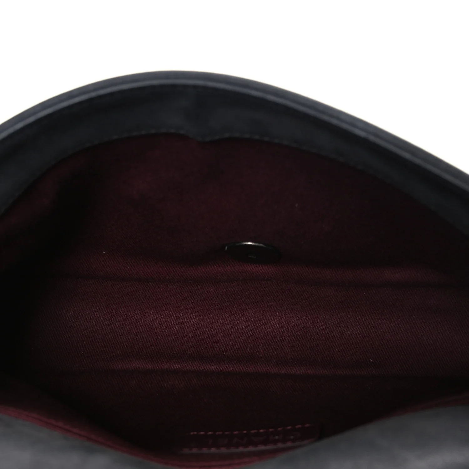 Calfskin Diamond Embossed Medium New Chic Flap Dark Grey - Image 5