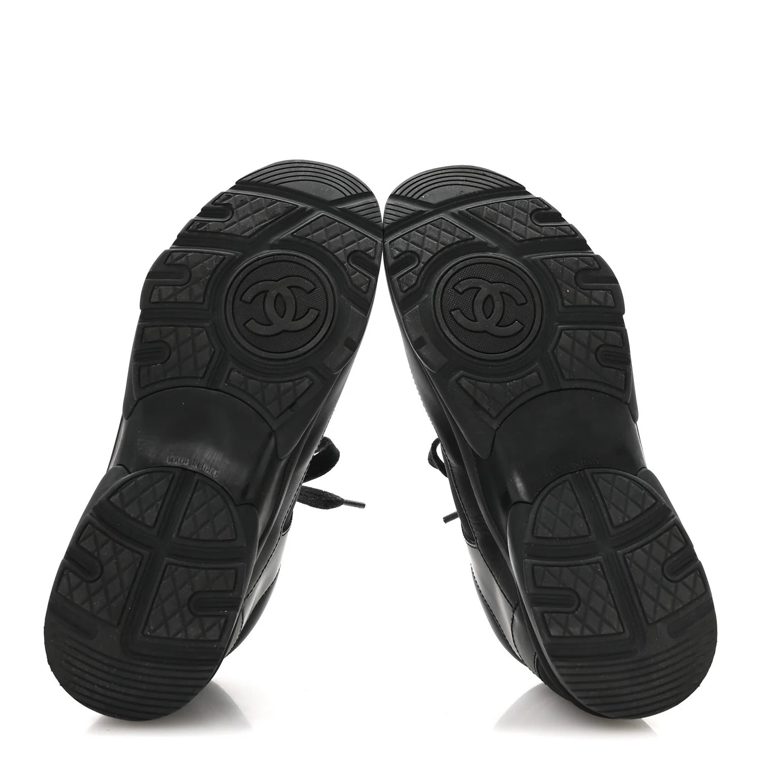 Calfskin Lambskin CC Uniform Sneakers 40 Black - Image 6