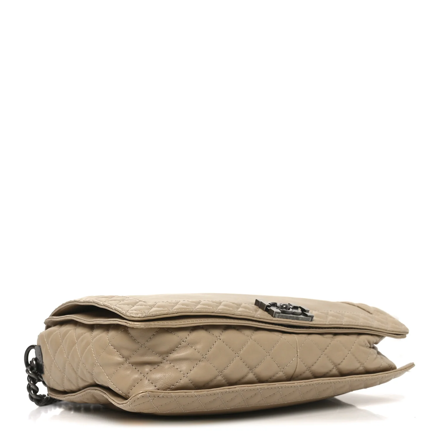 Calfskin Large Boy Reverso Flap Beige - Image 4