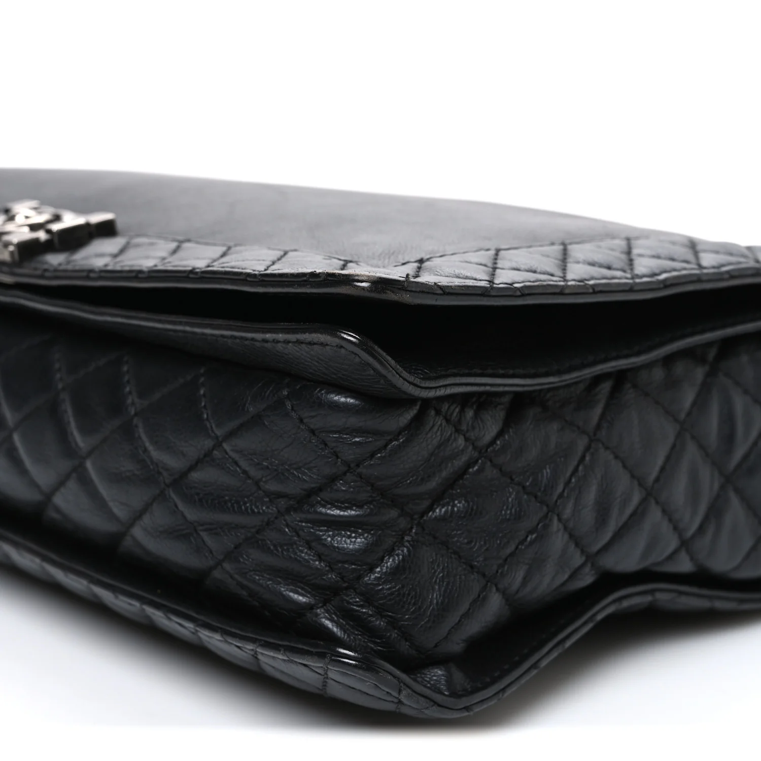 Calfskin Large Boy Reverso Flap Black - Image 10