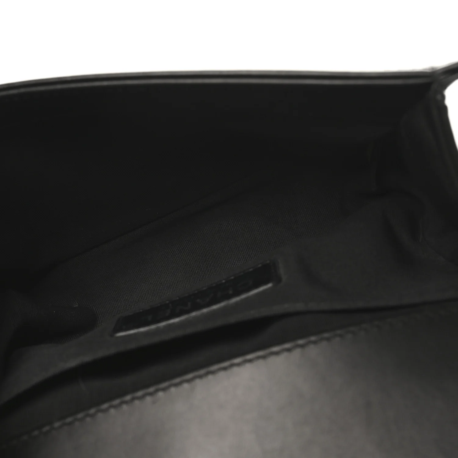 Calfskin Painted Chevron Embossed Medium Boy Flap Black - Image 5