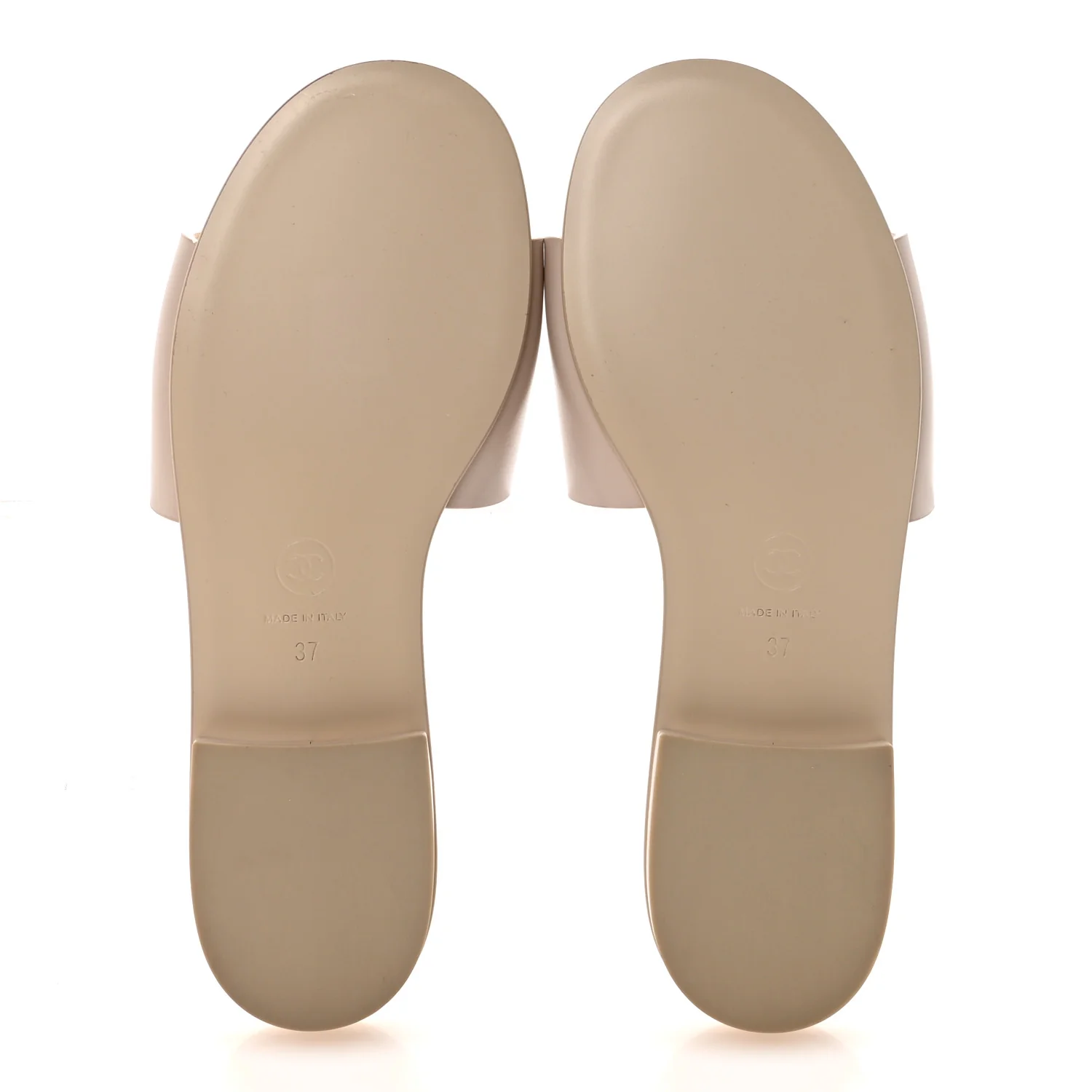 Calfskin Patent Calfskin Logo Mules 37 Beige - Image 6