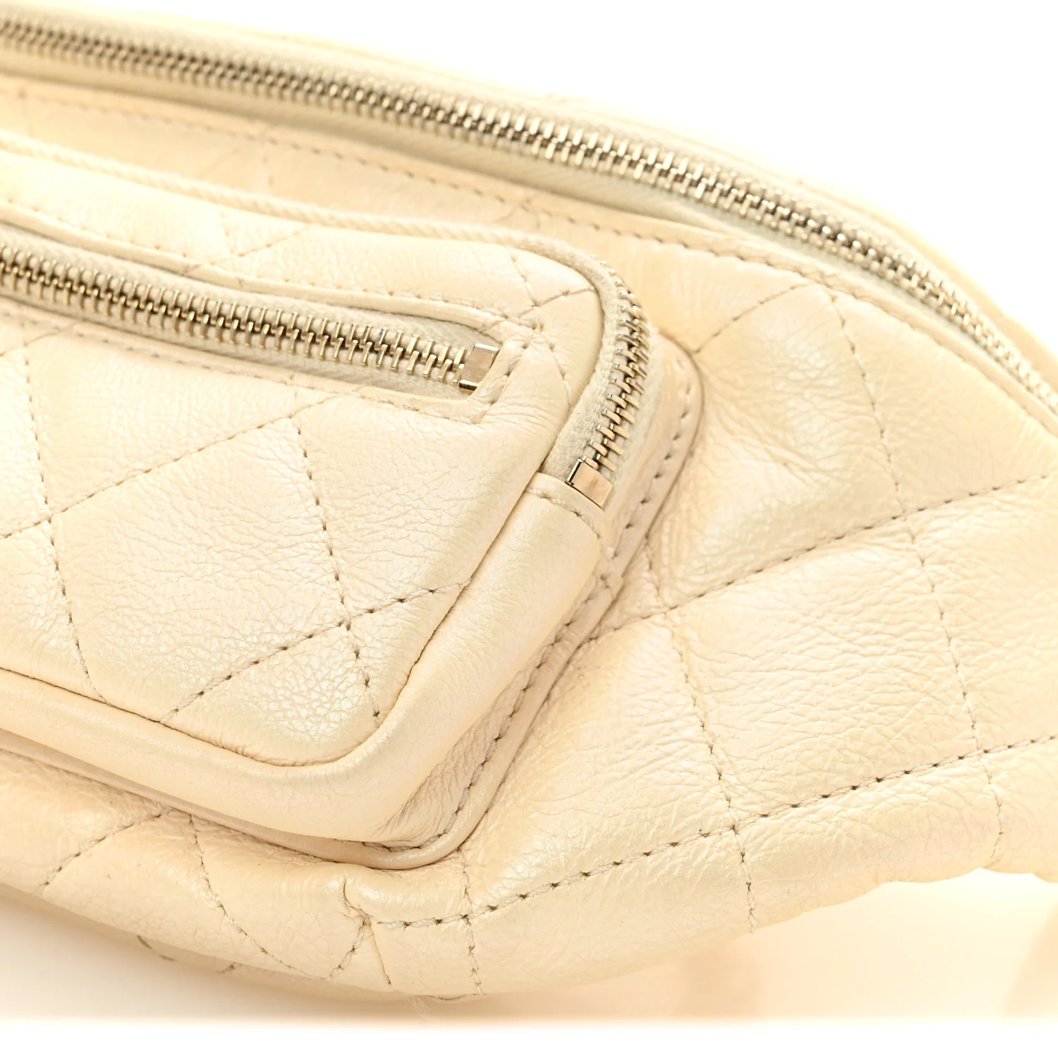 Calfskin Quilted All About Waist Belt Bag Light Beige - Image 10