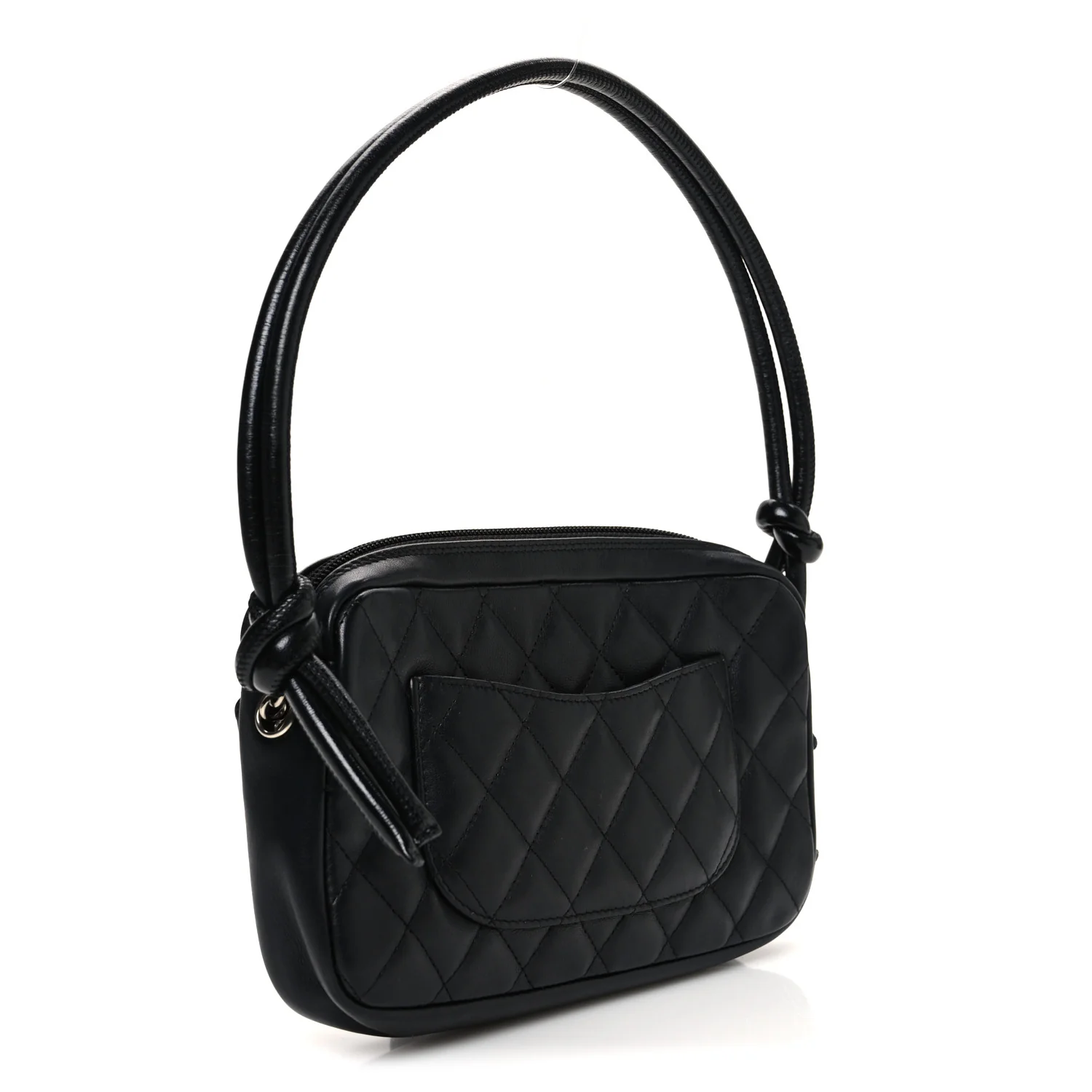 Calfskin Quilted Cambon Pochette Black - Image 4