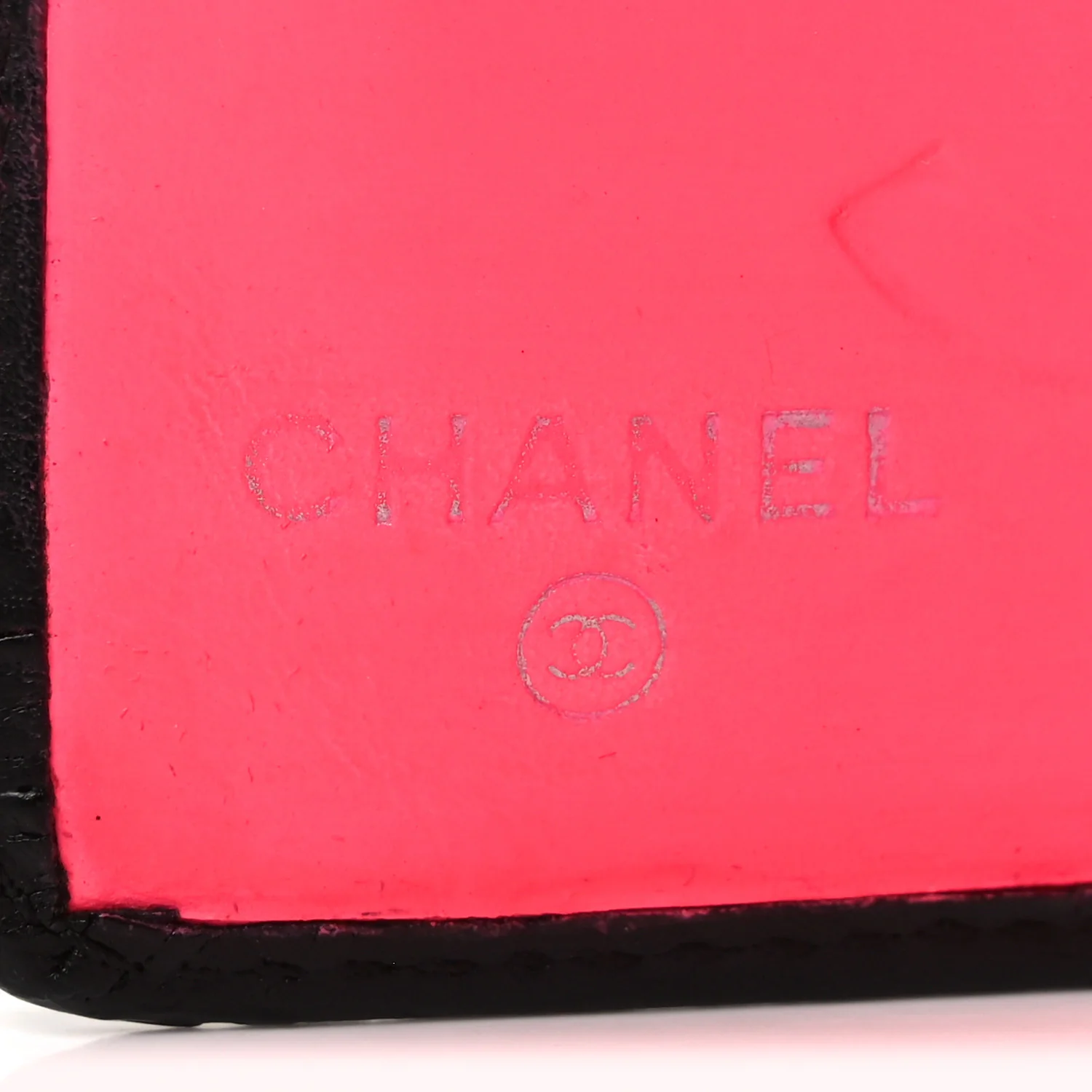 Calfskin Quilted Cambon Yen Wallet Black - Image 6