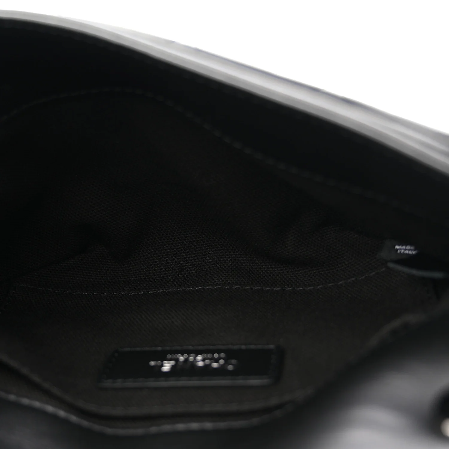 Calfskin Quilted CC Uniform Flap Belt Bag Black - Image 5
