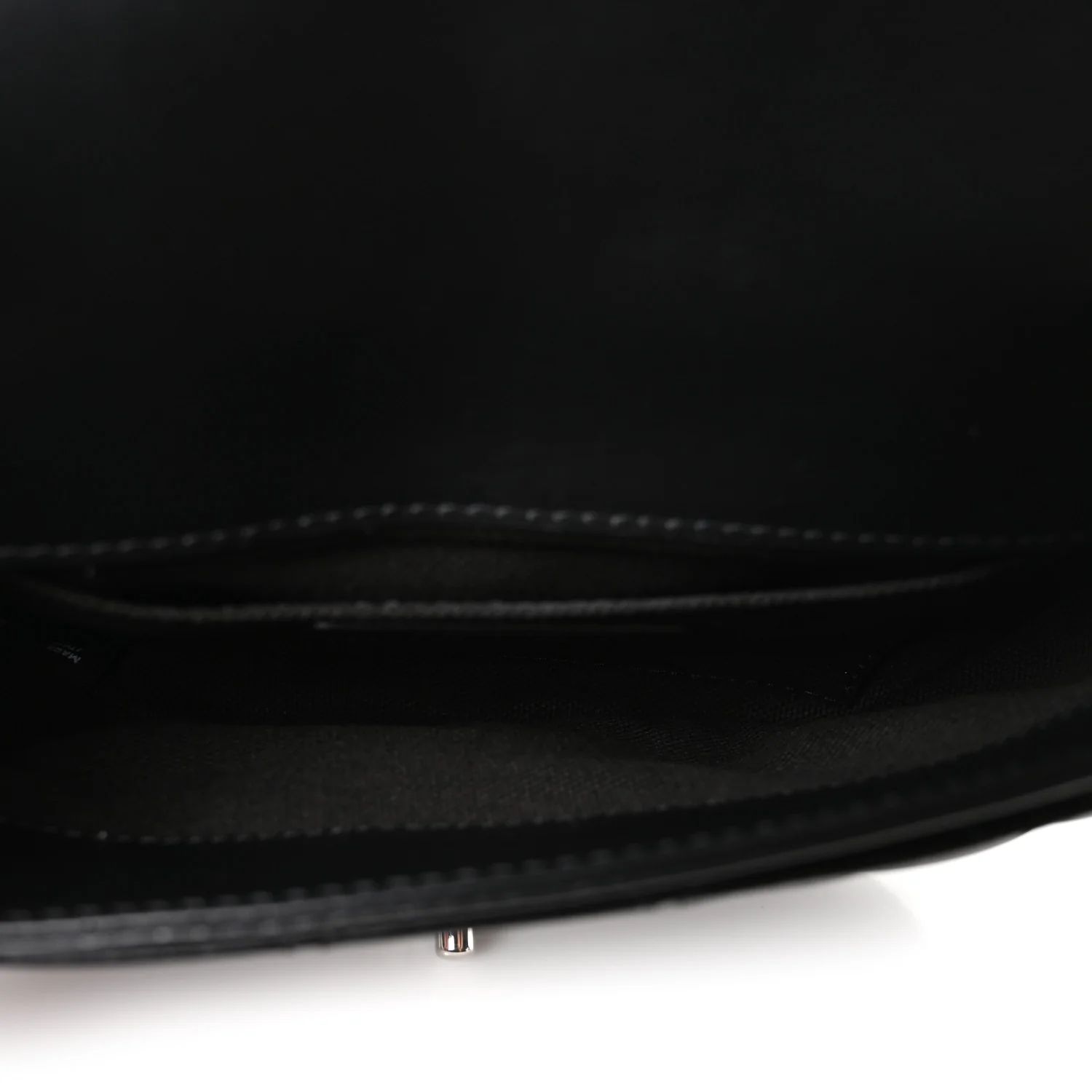 Calfskin Quilted CC Uniform Flap Belt Bag Black - Image 5