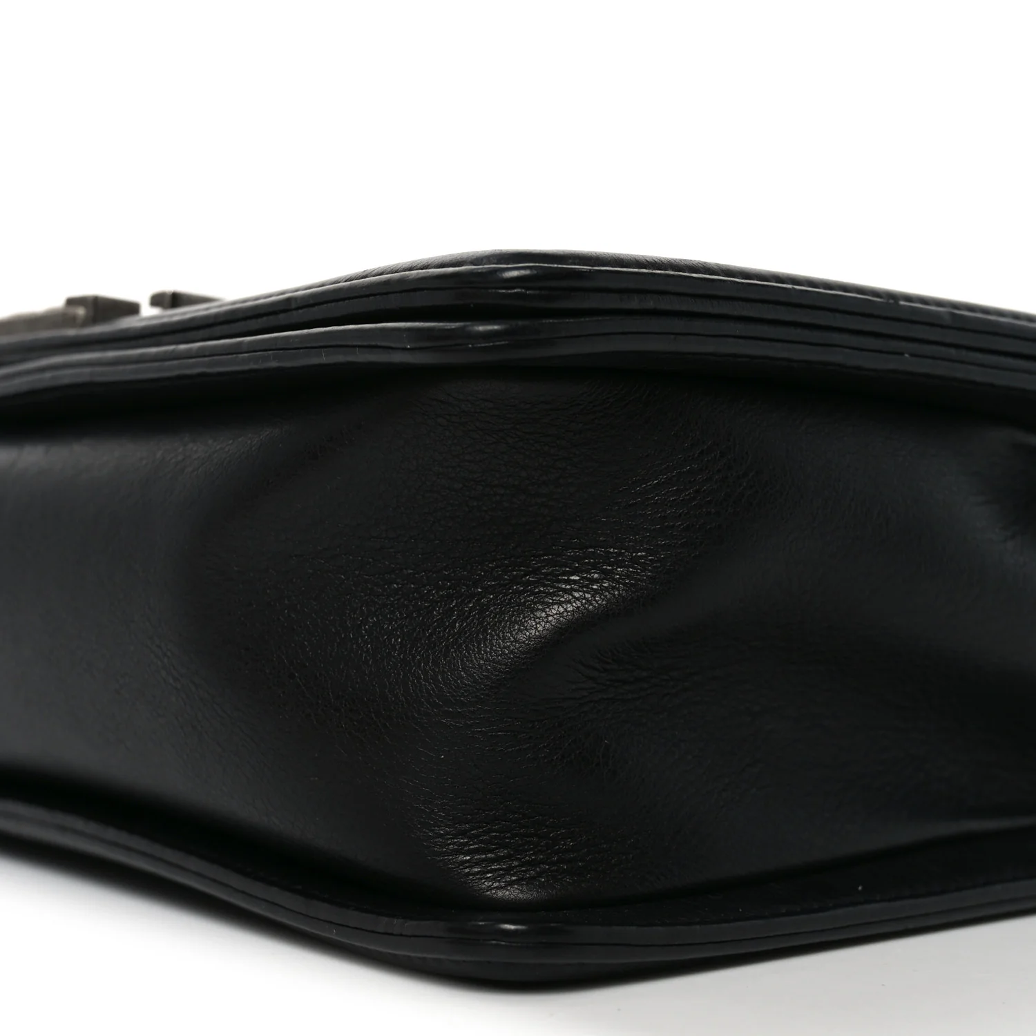 Calfskin Quilted Medium Boy Flap Black - Image 10
