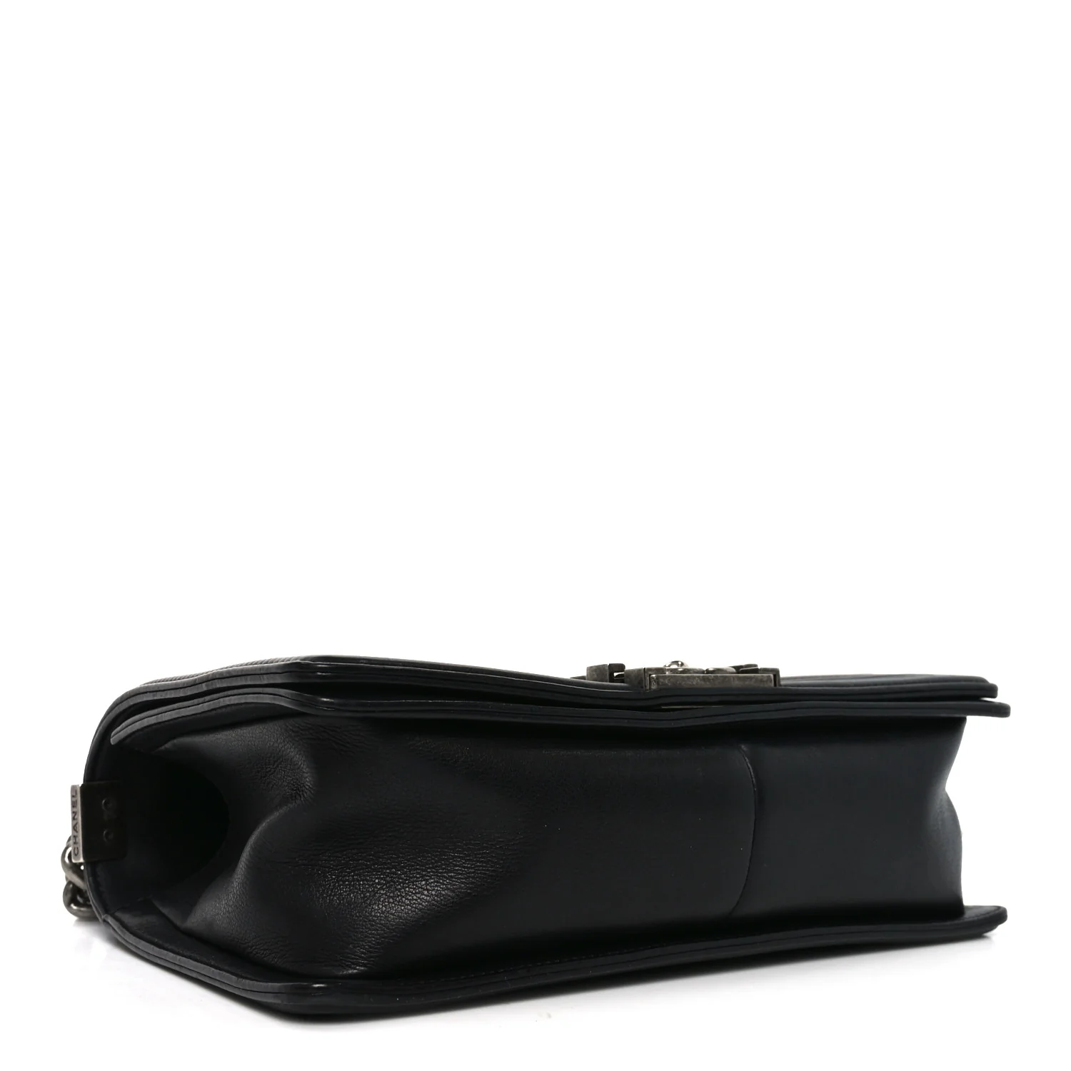 Calfskin Quilted Medium Boy Flap Black - Image 4