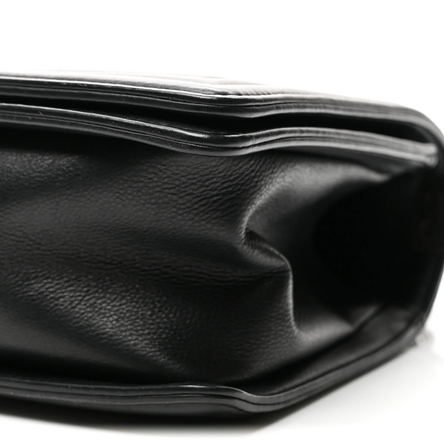 Calfskin Quilted Medium Boy Flap Black - Image 10