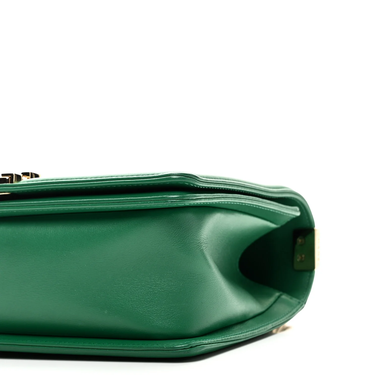 Calfskin Quilted Medium Boy Flap Green - Image 10