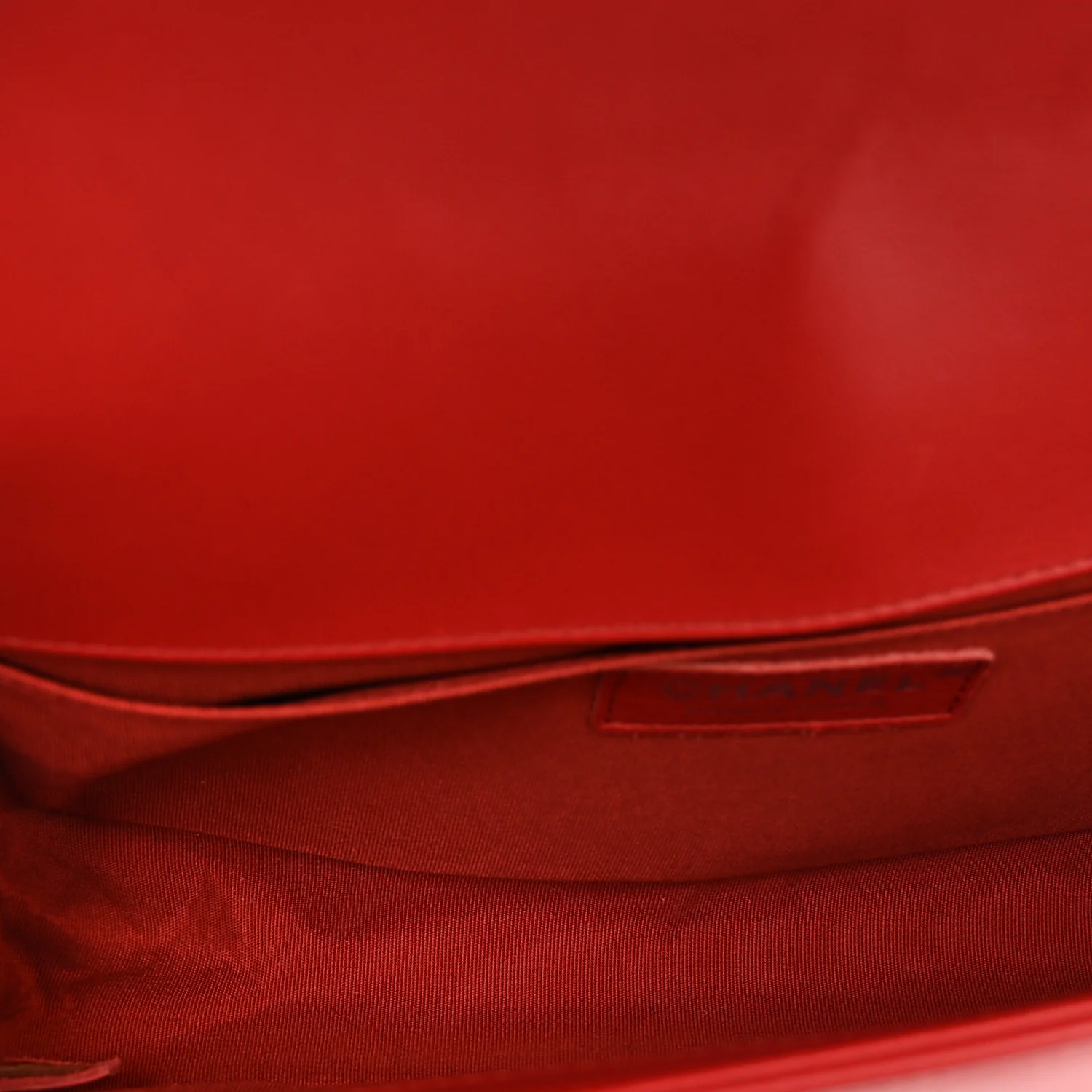 Calfskin Quilted Medium Boy Flap Red - Image 5