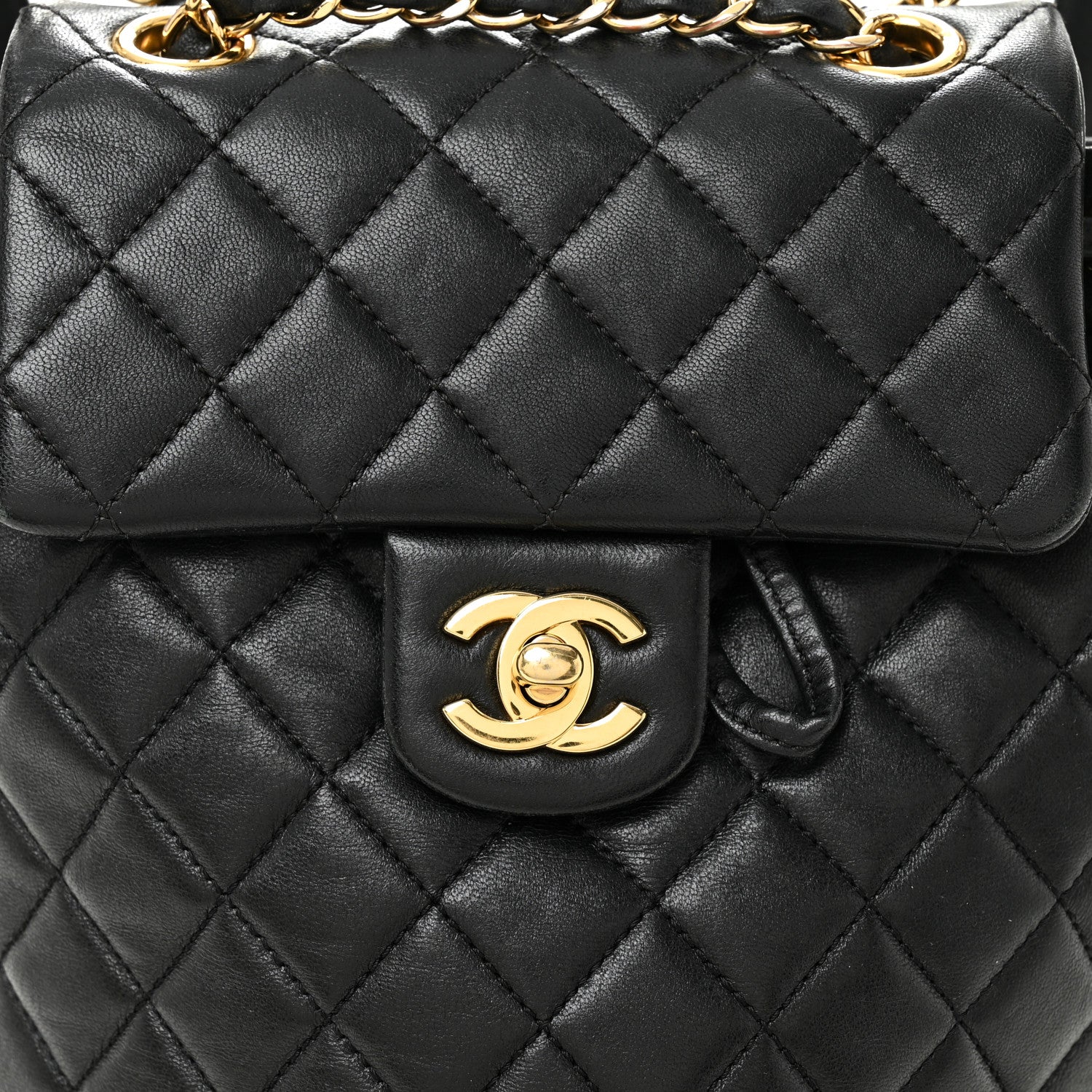 Calfskin Quilted Mini Urban Spirit Backpack Black - Image 8
