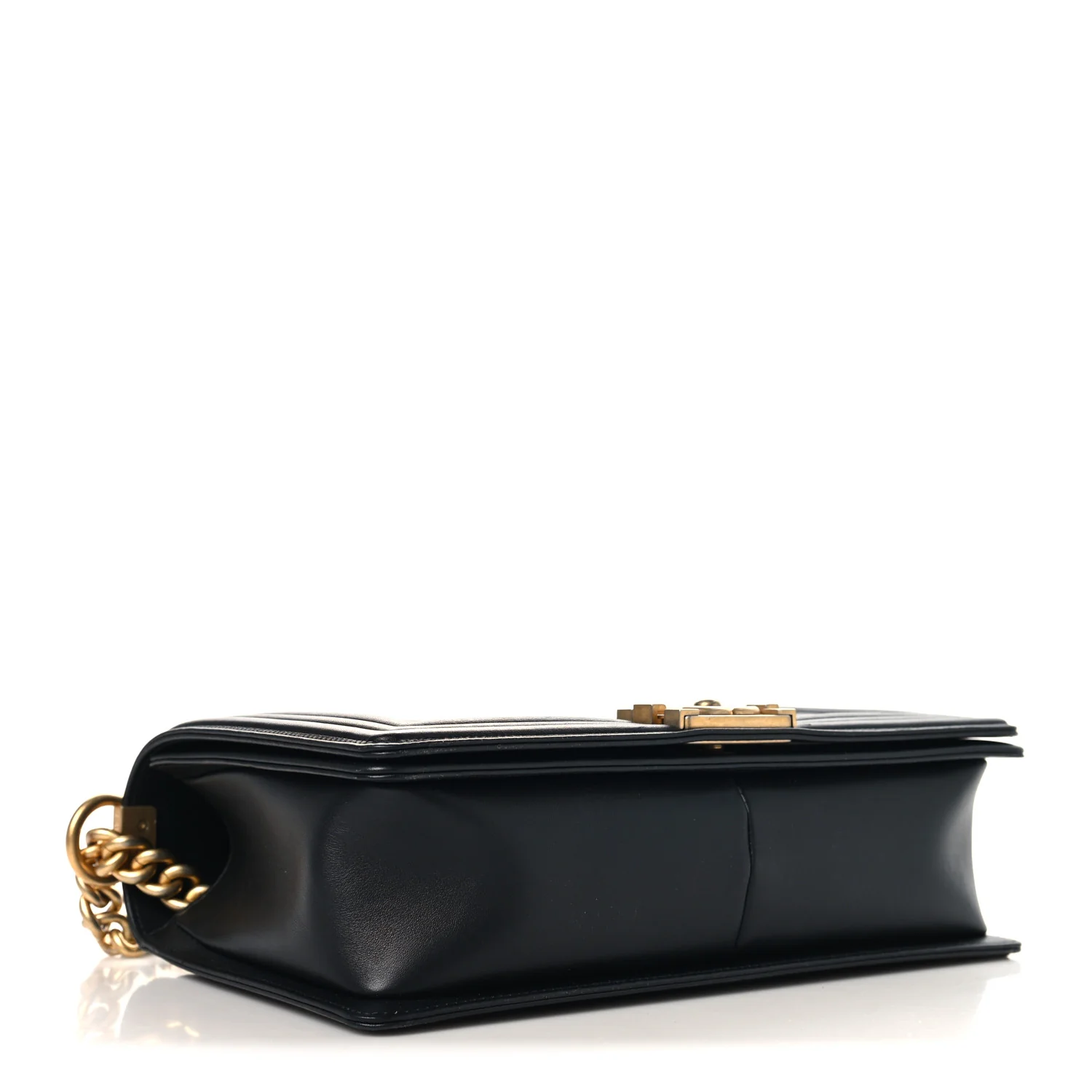 Calfskin Quilted New Medium Boy Flap Black - Image 4