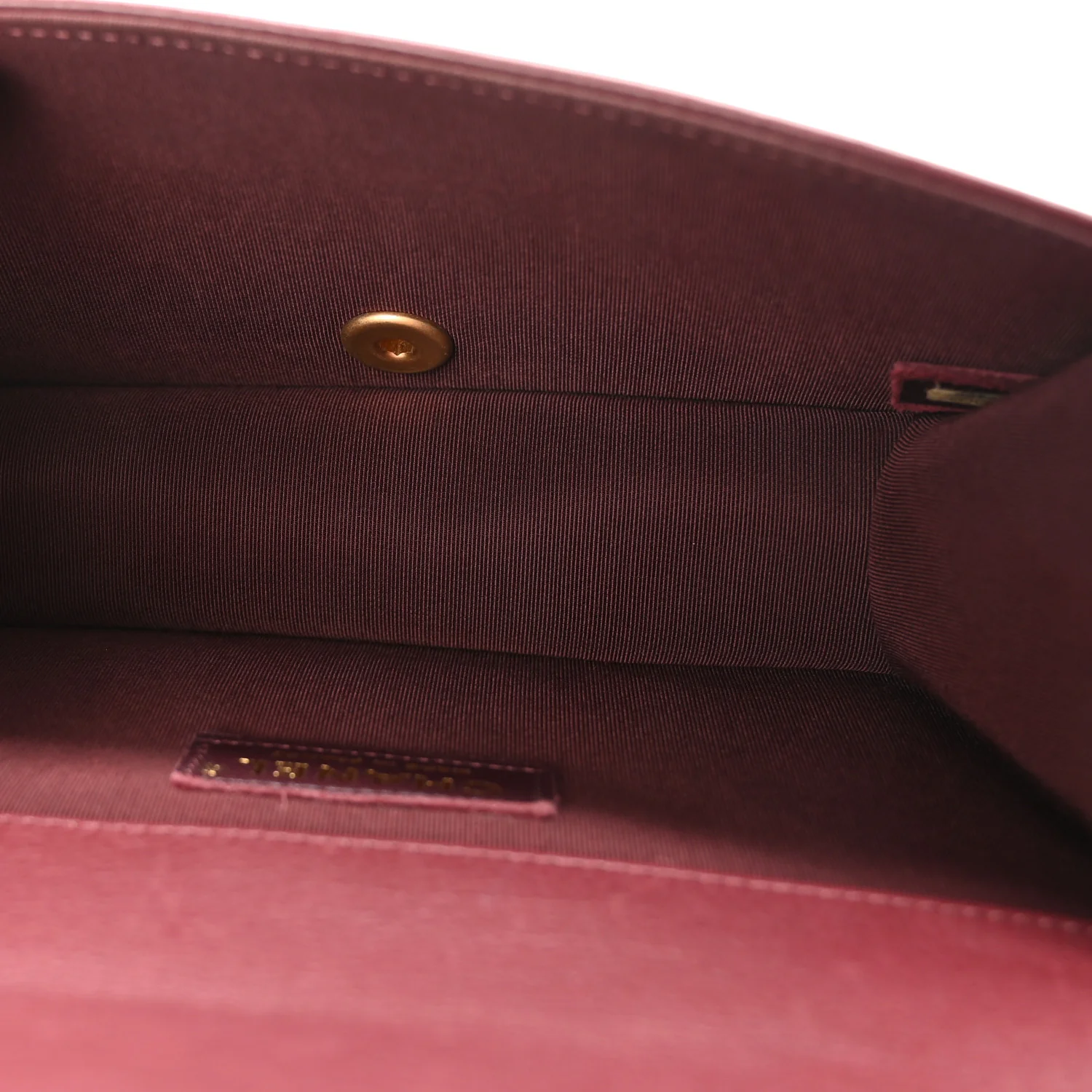 Calfskin Quilted Small Flap Bag Burgundy - Image 5