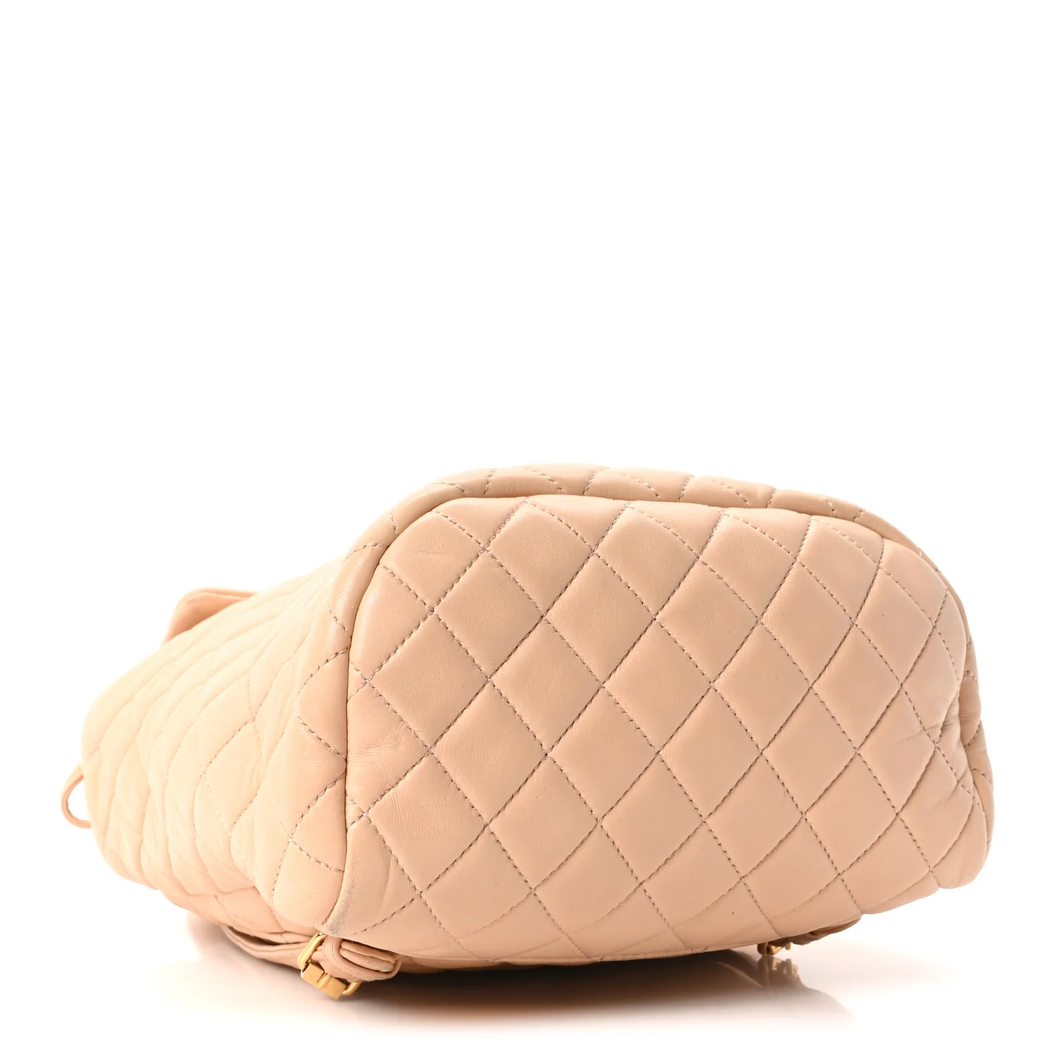 Calfskin Quilted Small Urban Spirit Backpack Beige - Image 4