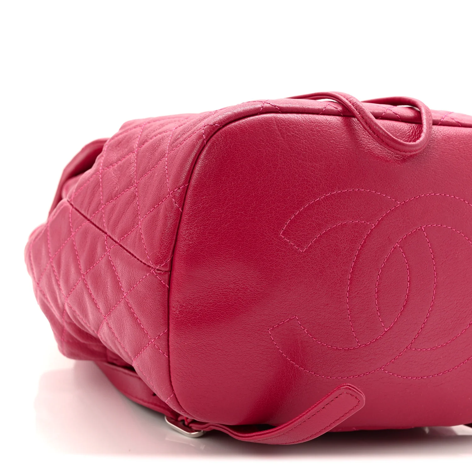 Calfskin Quilted Small Urban Spirit Backpack Dark Pink - Image 9