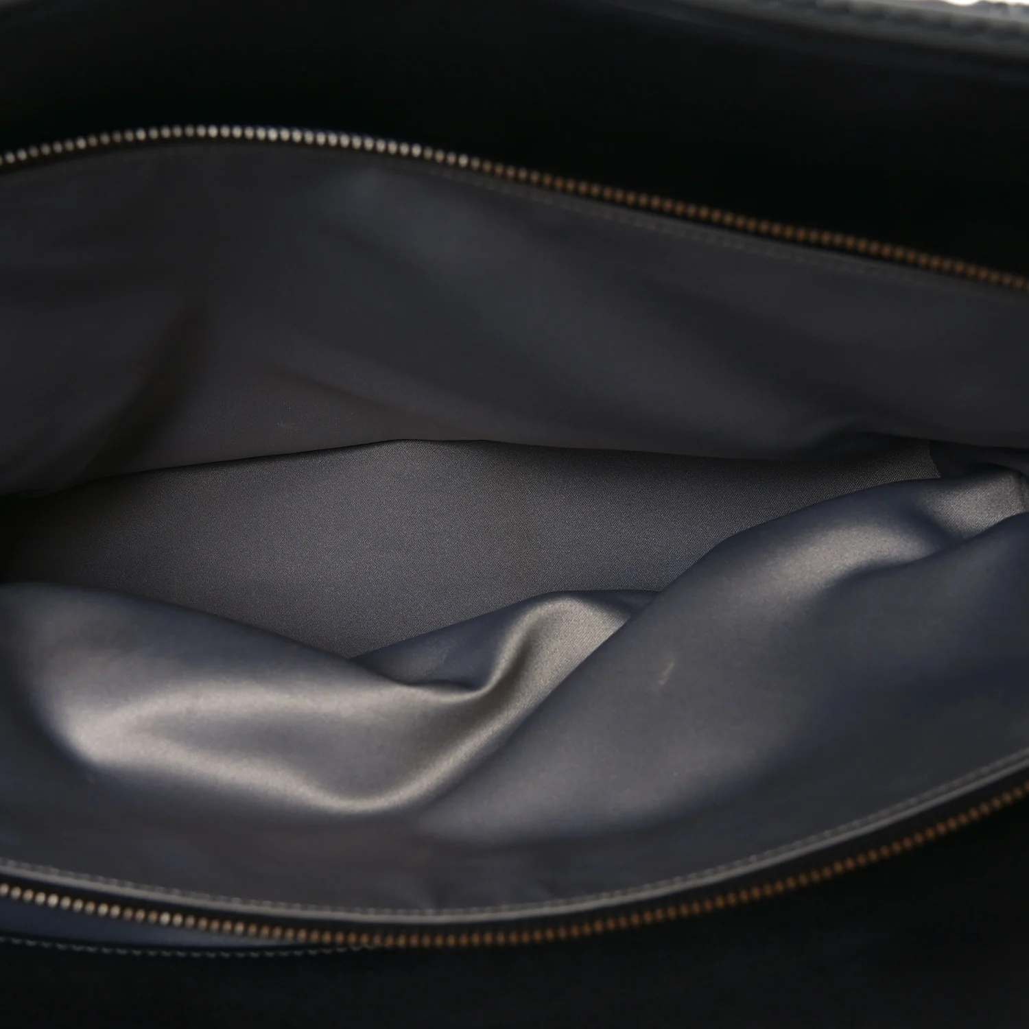 Calfskin Quilted Stitch Triptych Tote Black - Image 4