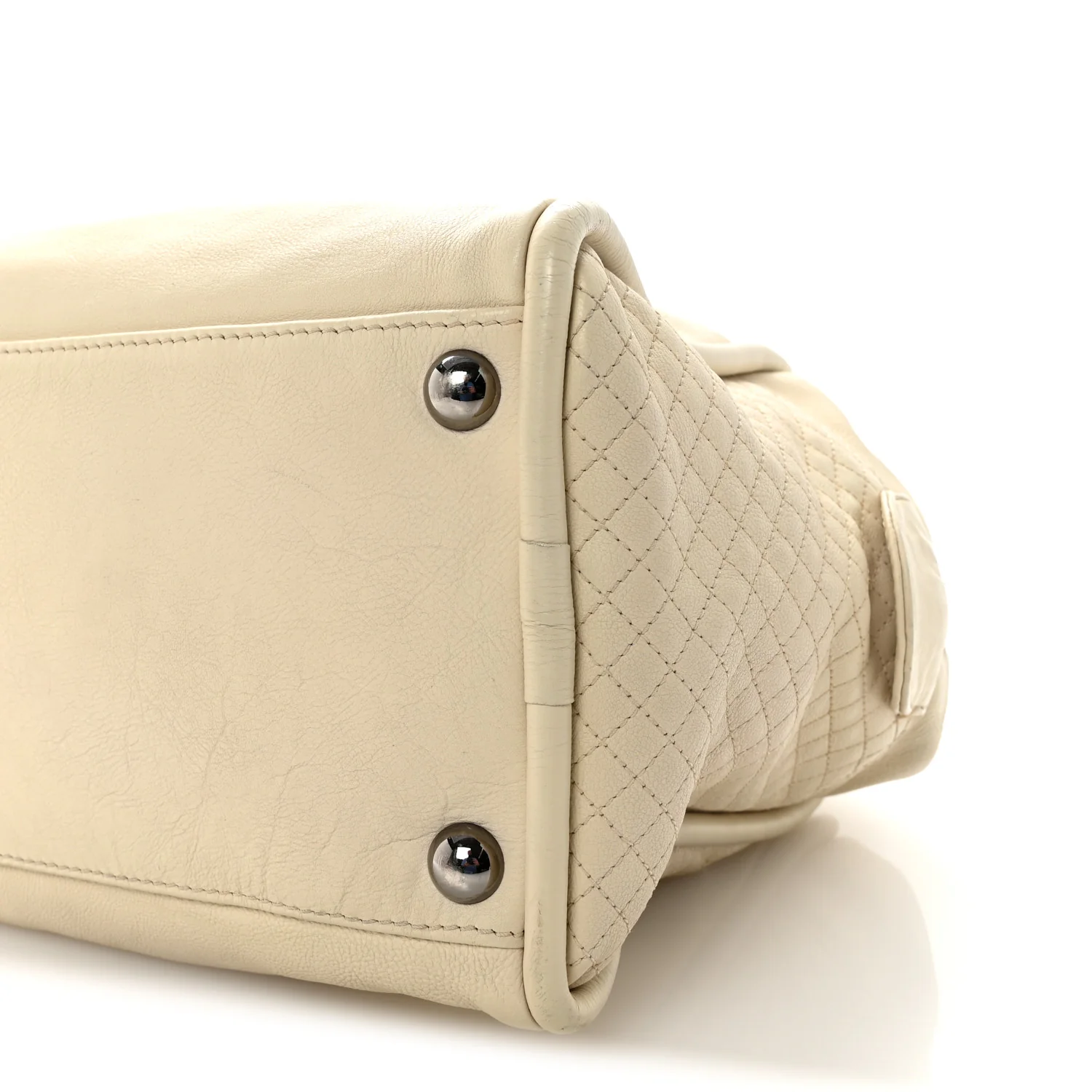 Calfskin Small CC Bowler White - Image 10