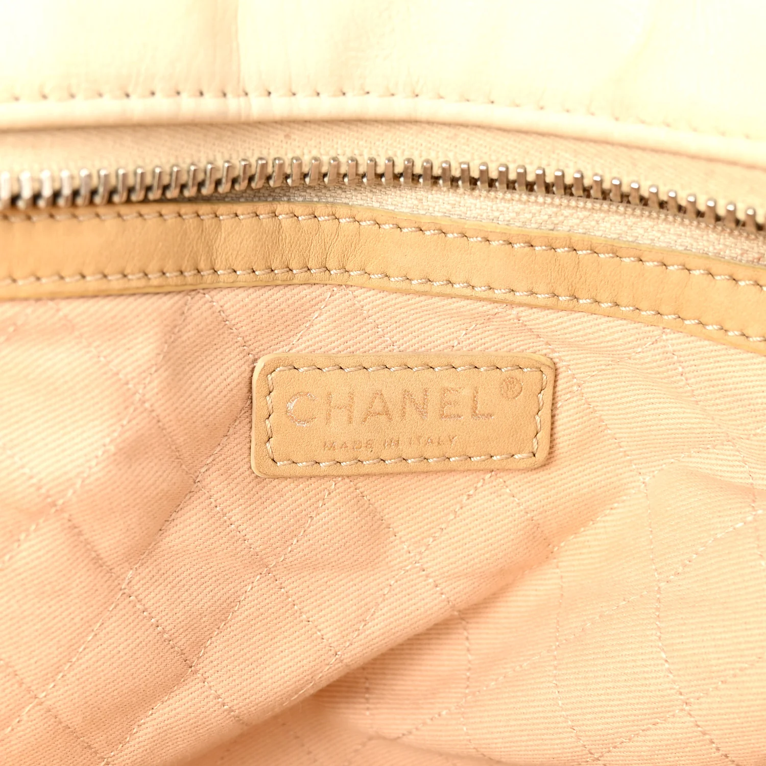 Calfskin Small CC Bowler White - Image 6