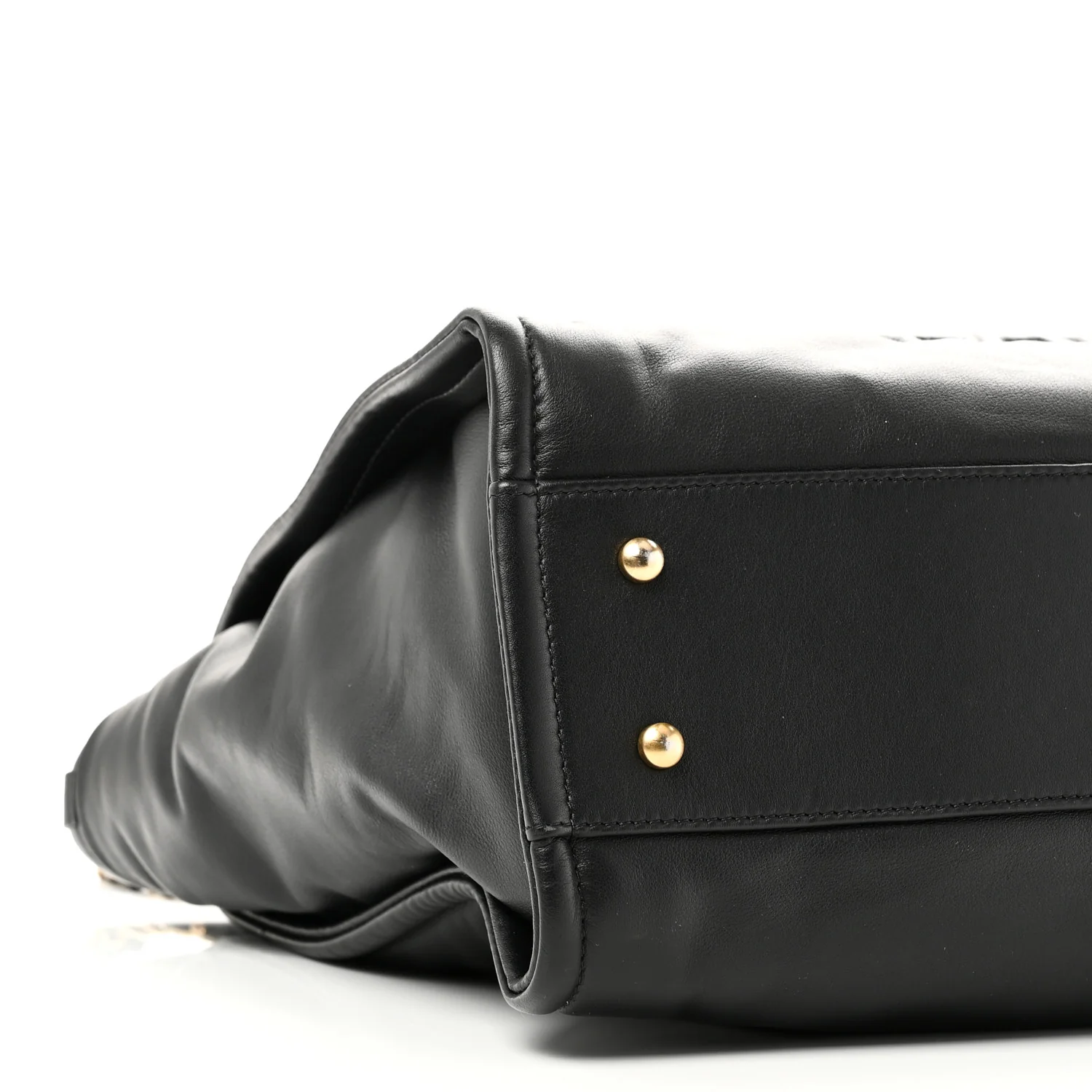 Calfskin Small Deauville Tote Black - Image 10