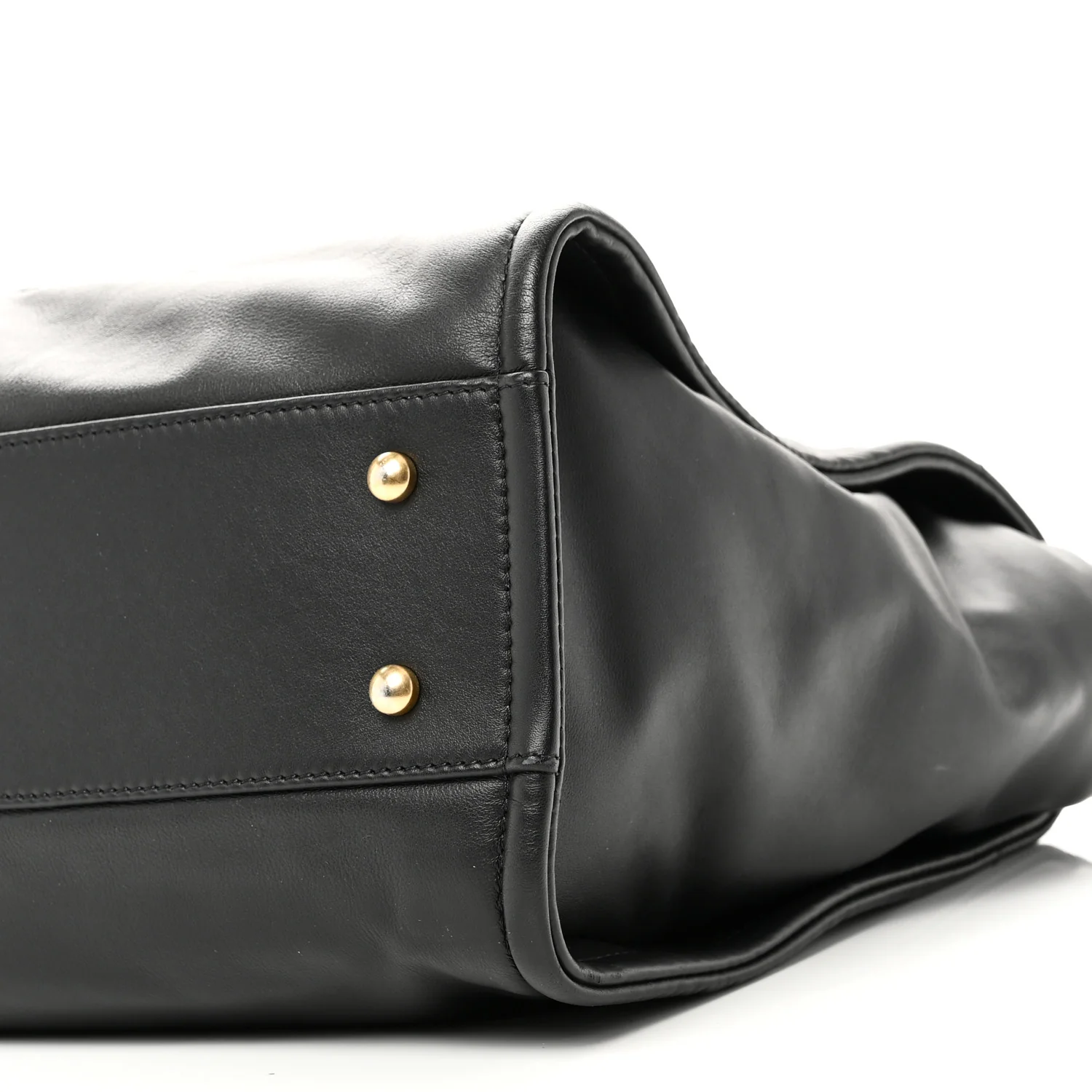 Calfskin Small Deauville Tote Black - Image 11