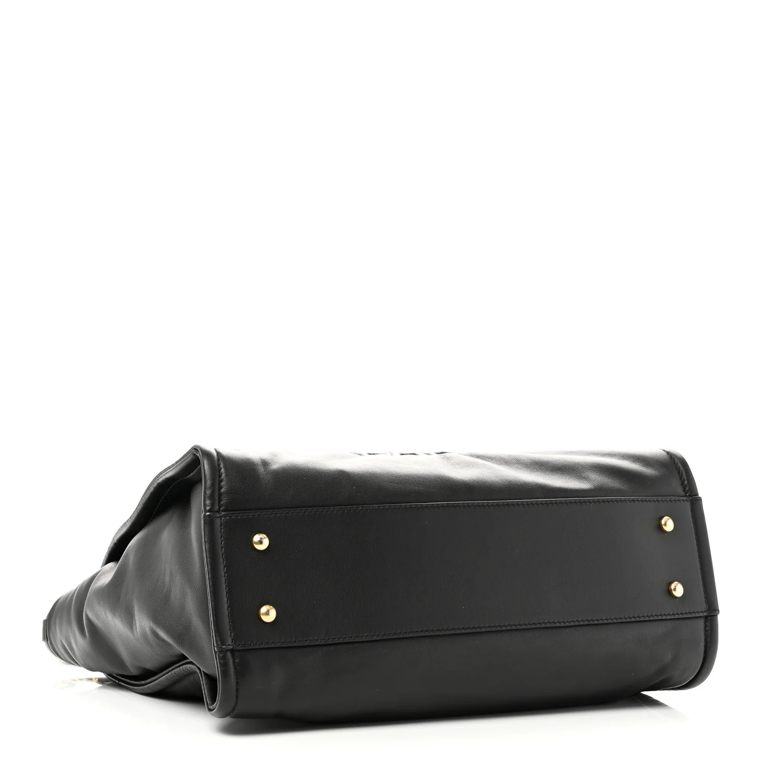 Calfskin Small Deauville Tote Black - Image 5