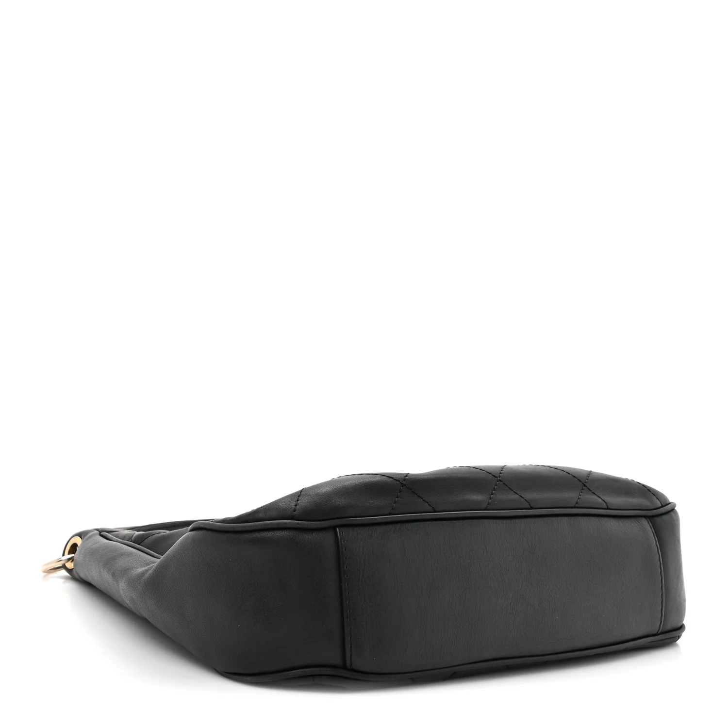Calfskin Stitched Hobo Black - Image 4
