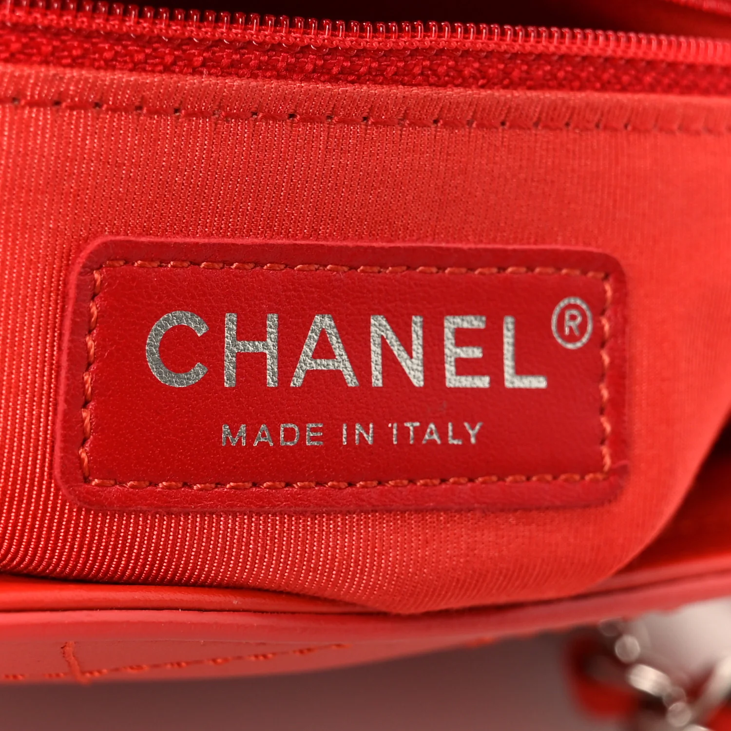 Calfskin Stitched Small Ring My Bag Flap Crossbody Red - Image 6
