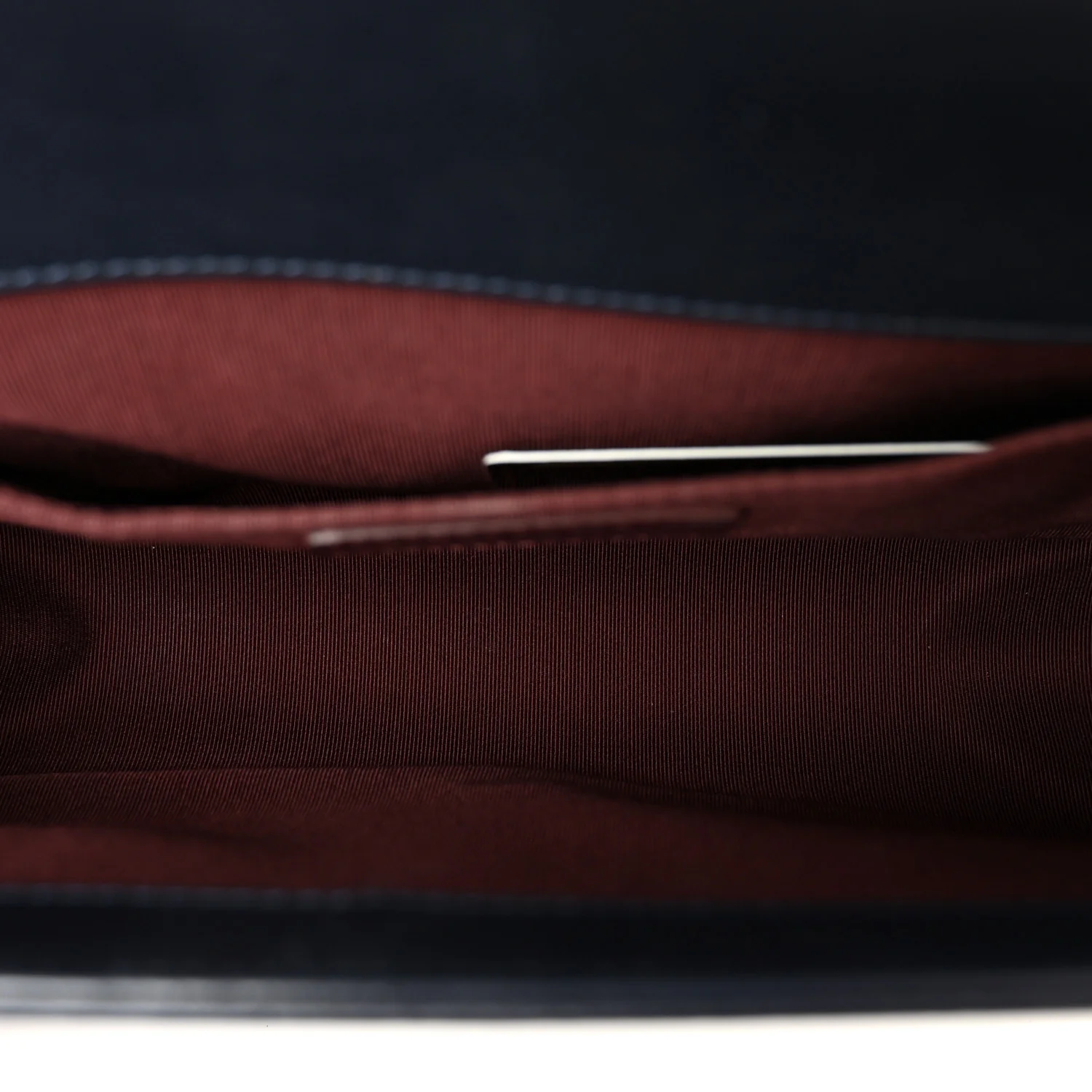 Calfskin Woven Medium Boy Flap Blue Burgundy - Image 5