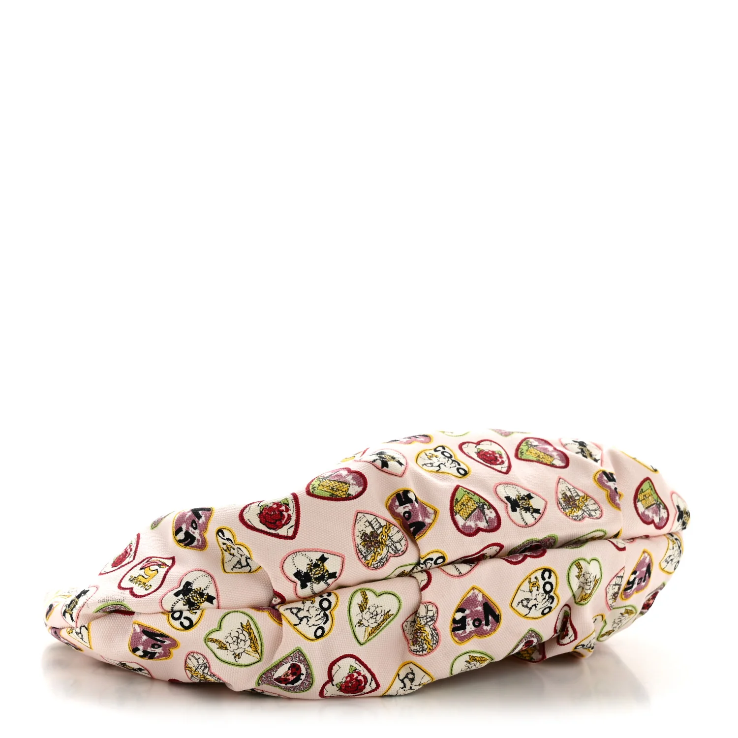 Canvas Coco Hearts Shoulder Bag Pink - Image 4