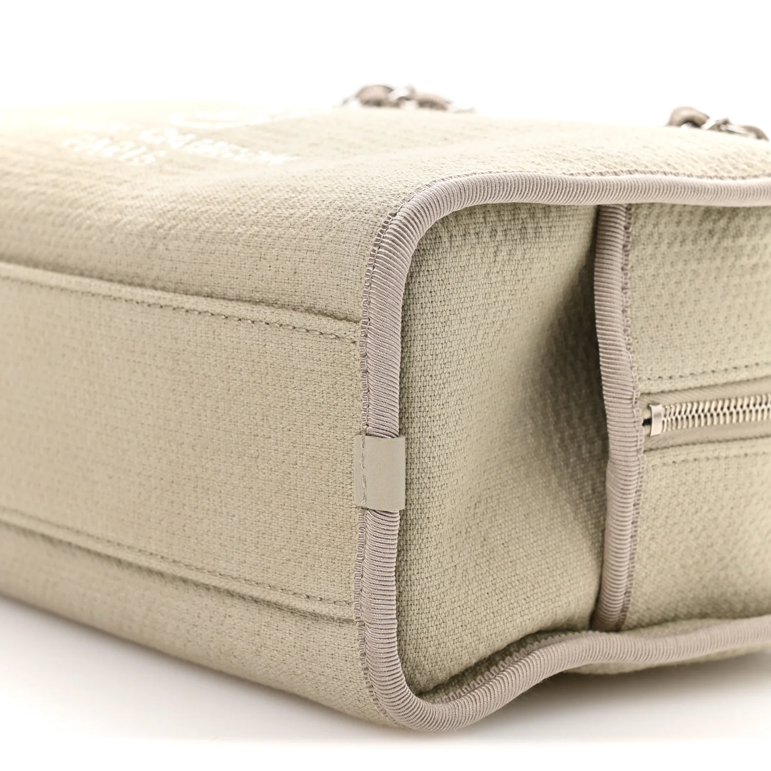 Canvas Deauville Small Bowling Bag Grey - Image 10