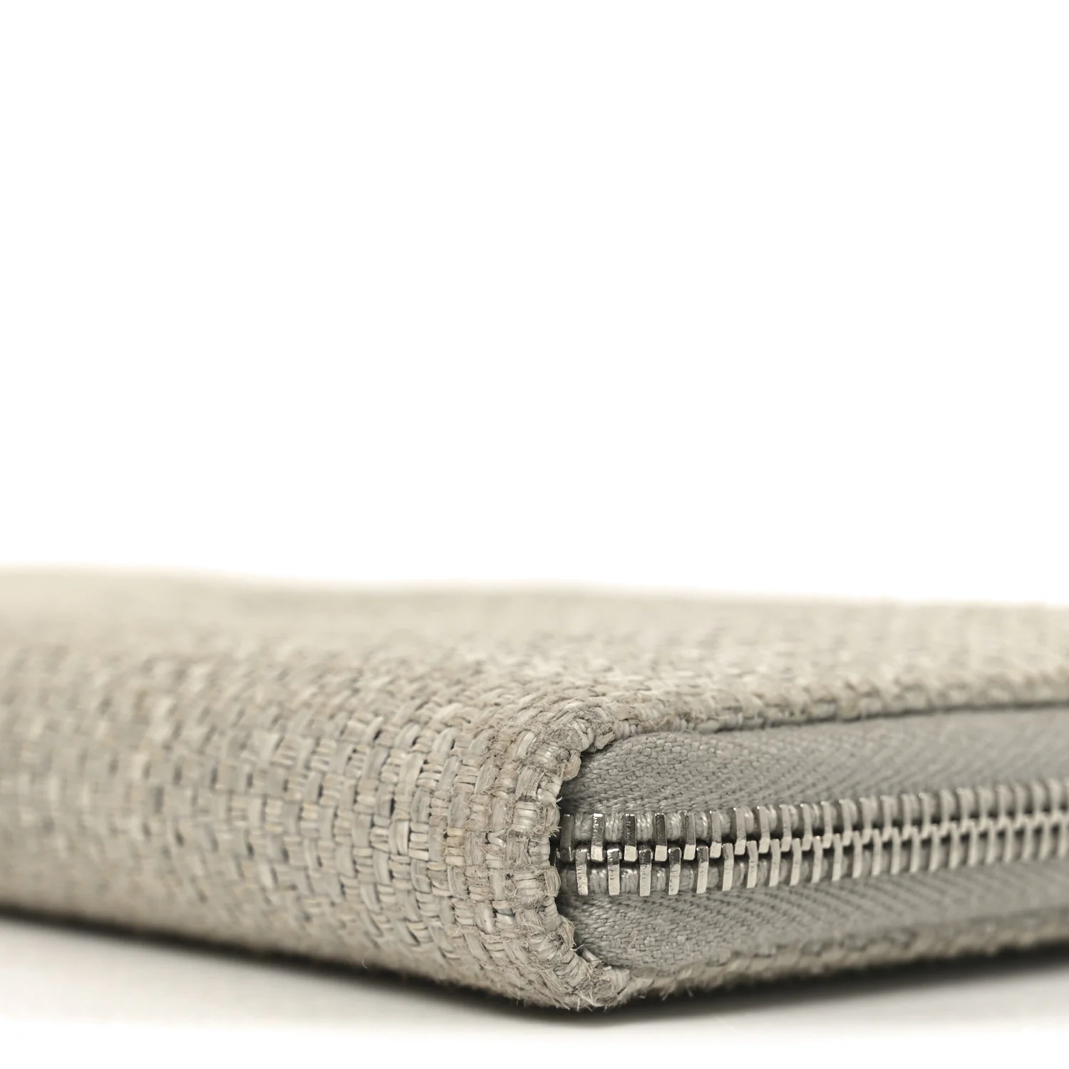 Canvas Deauville Zip Around Wallet Grey - Image 10