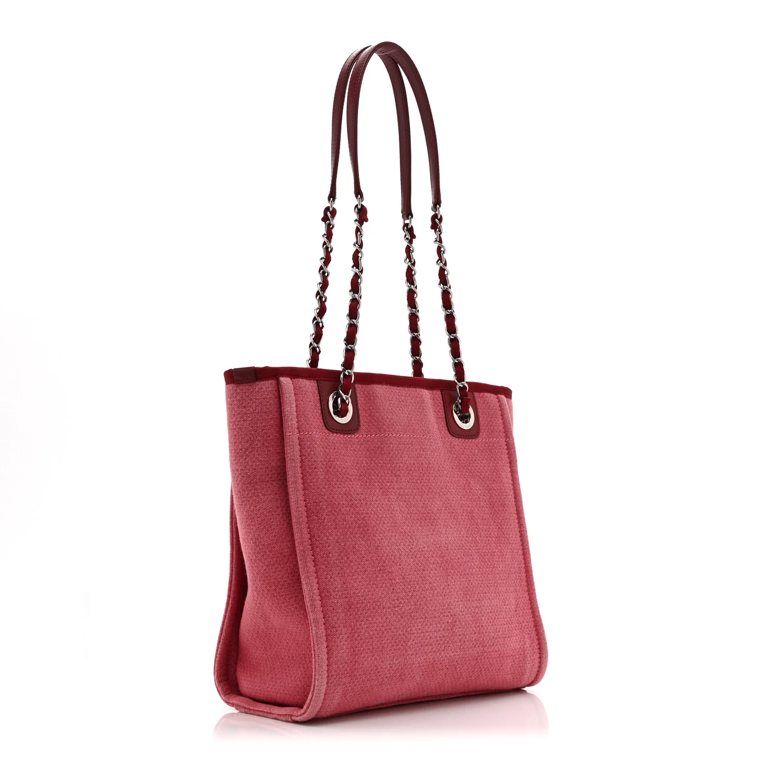 Canvas Mini Deauville Tote Red - Image 3