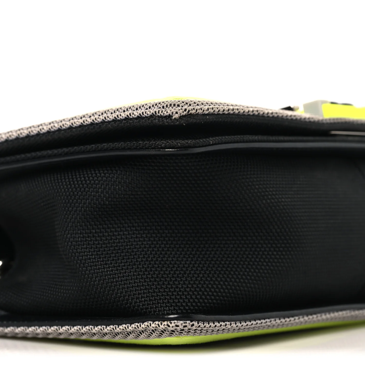 Canvas Quilted Medium Fluo Boy Flap Black Grey Yellow - Image 9