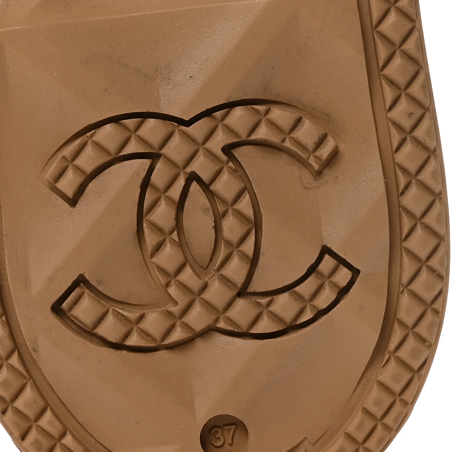 Caoutchouk CC High Boots 37 Beige - Image 7
