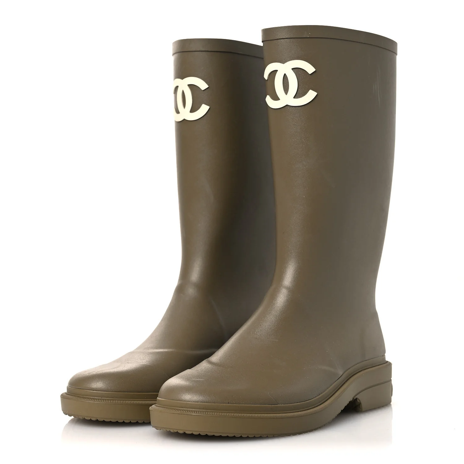Caoutchouk CC High Boots 39 Dark Beige - Image 4