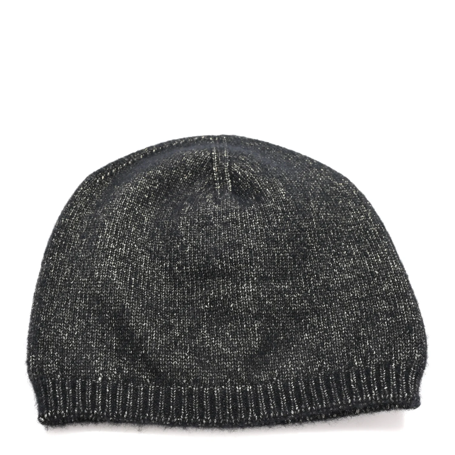 Cashmere Blend CC Beanie Hat Black - Image 3
