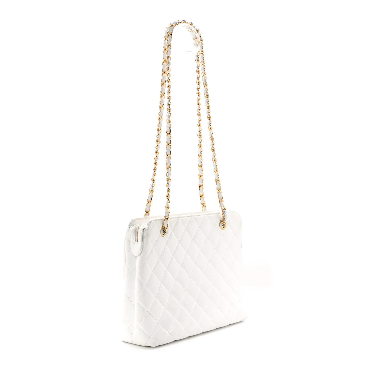 Caviar CC Shoulder Bag White - Image 3