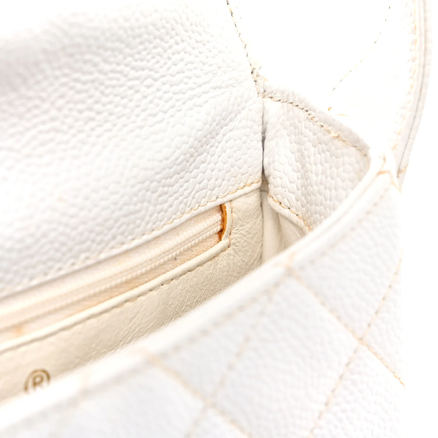 Caviar CC Shoulder Bag White - Image 13