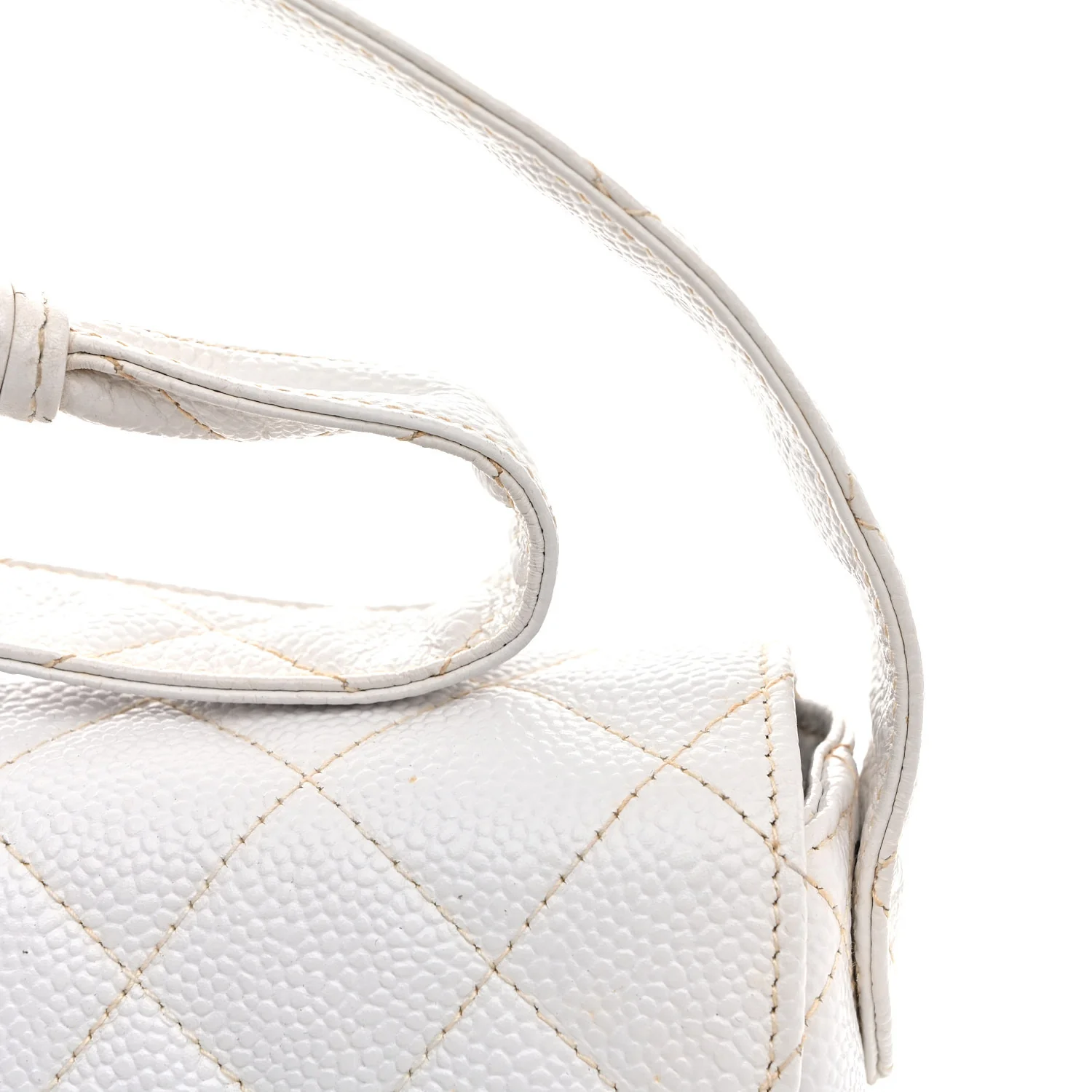 Caviar CC Shoulder Bag White - Image 15
