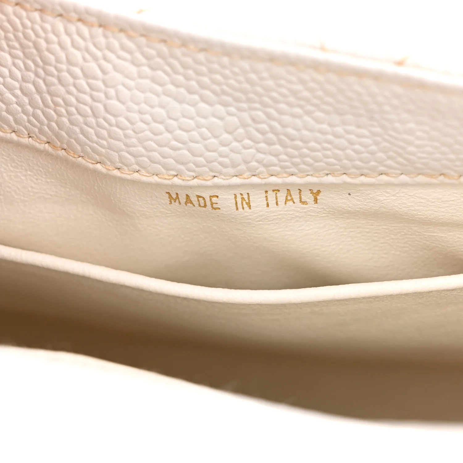 Caviar CC Shoulder Bag White - Image 7