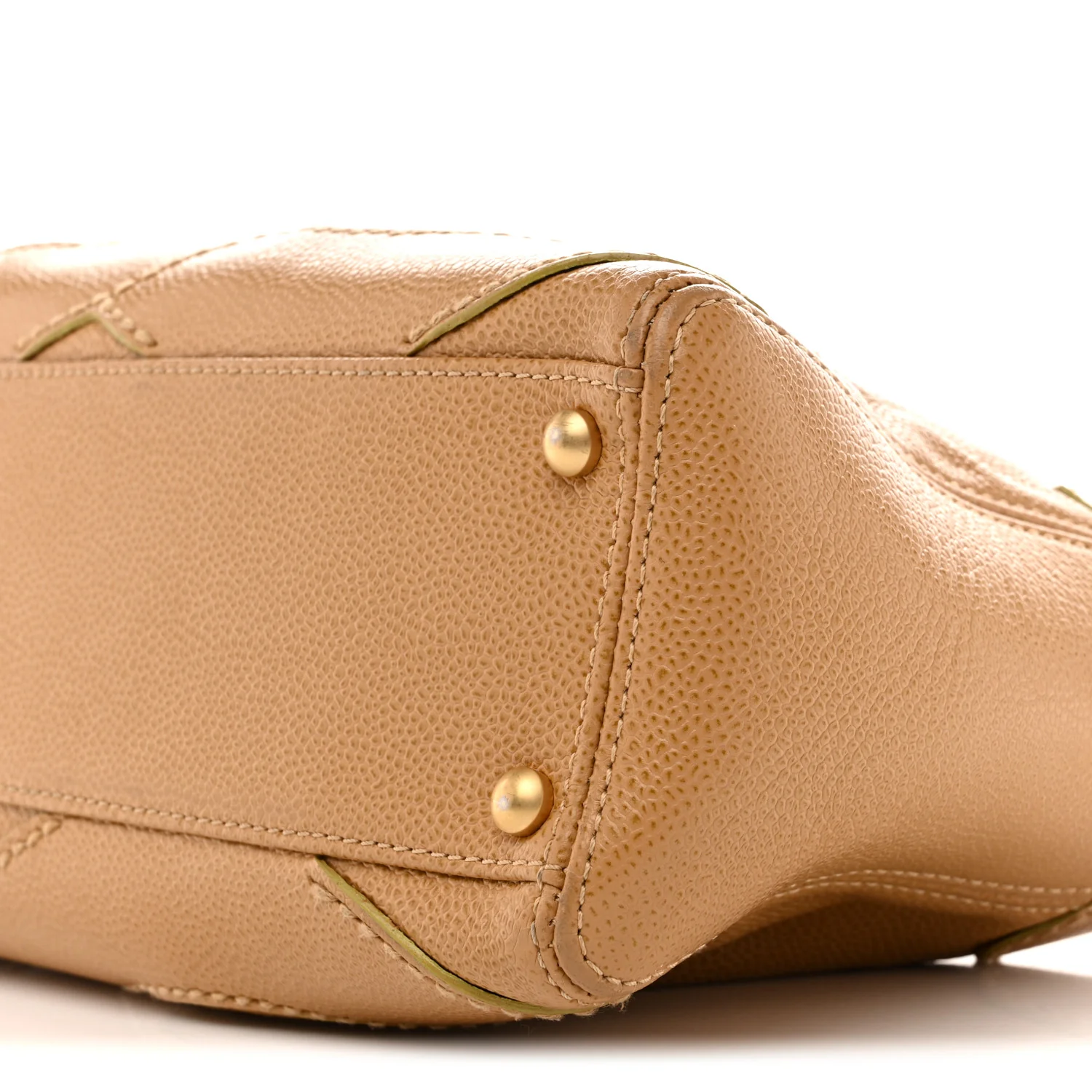 Caviar CC Stitched Shoulder Bag Beige - Image 10