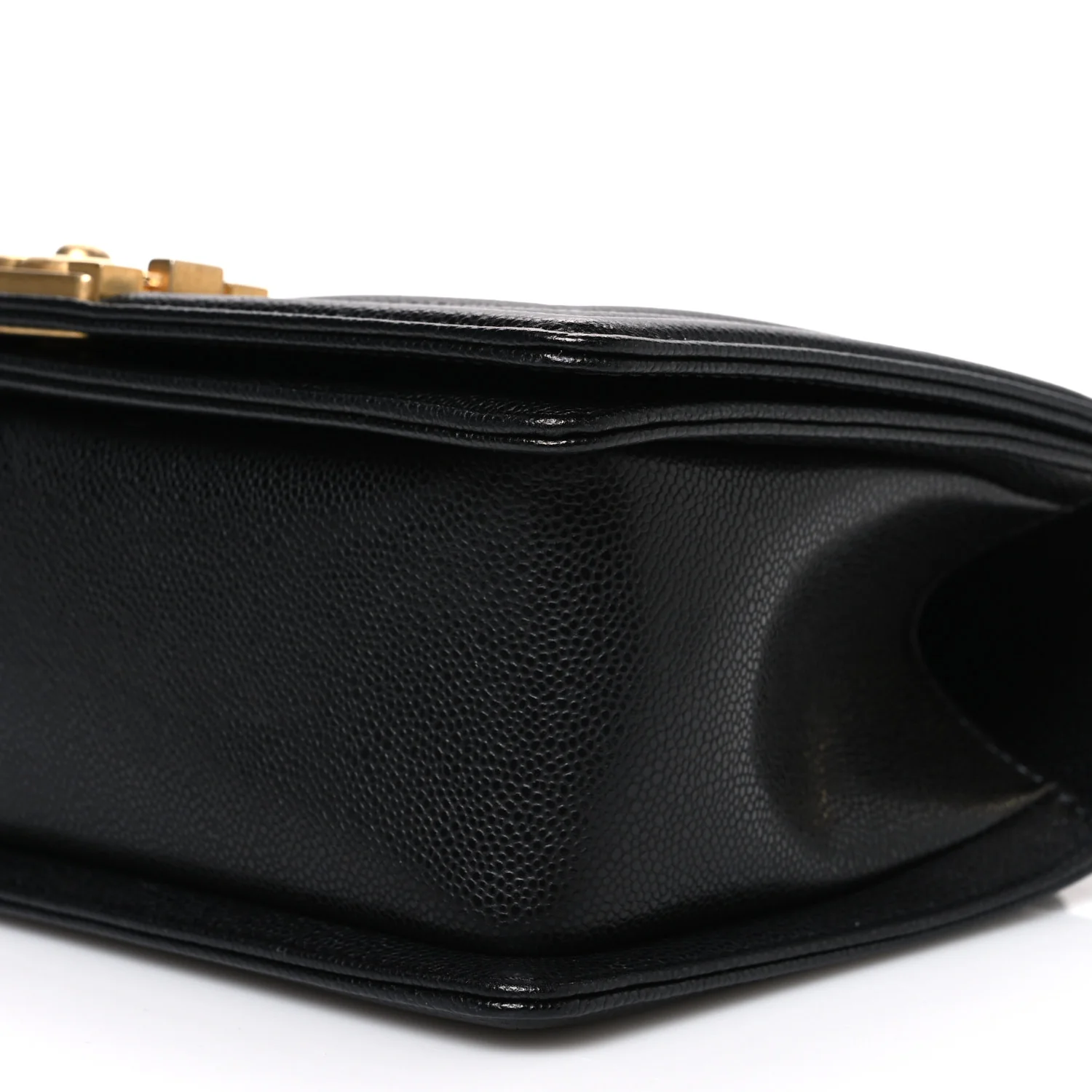 Caviar Chevron Quilted Medium Boy Flap Black - Image 10